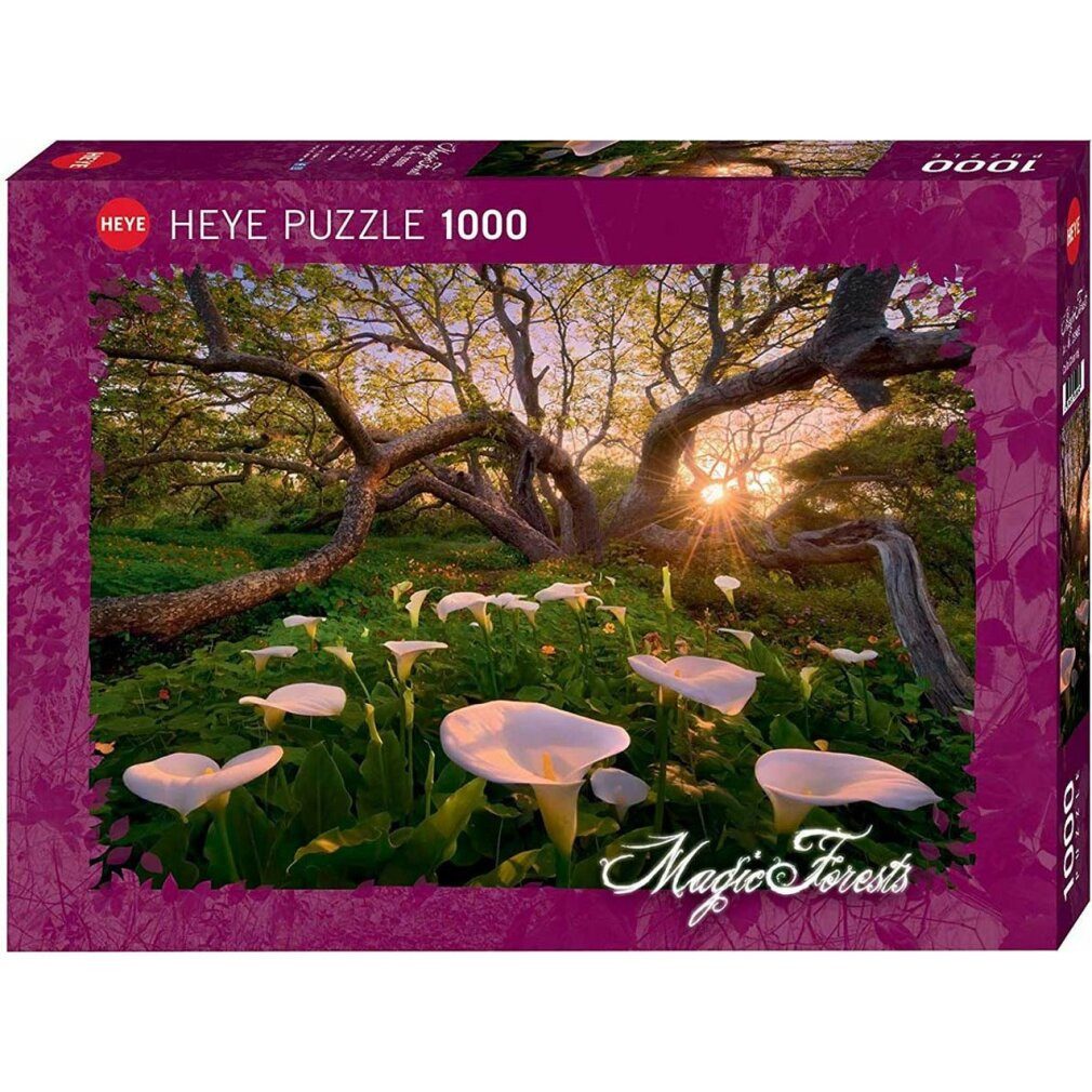 HEYE Puzzle 1000 Teile Puzzle - Zauberwälder: Calla Clearing, Puzzleteile