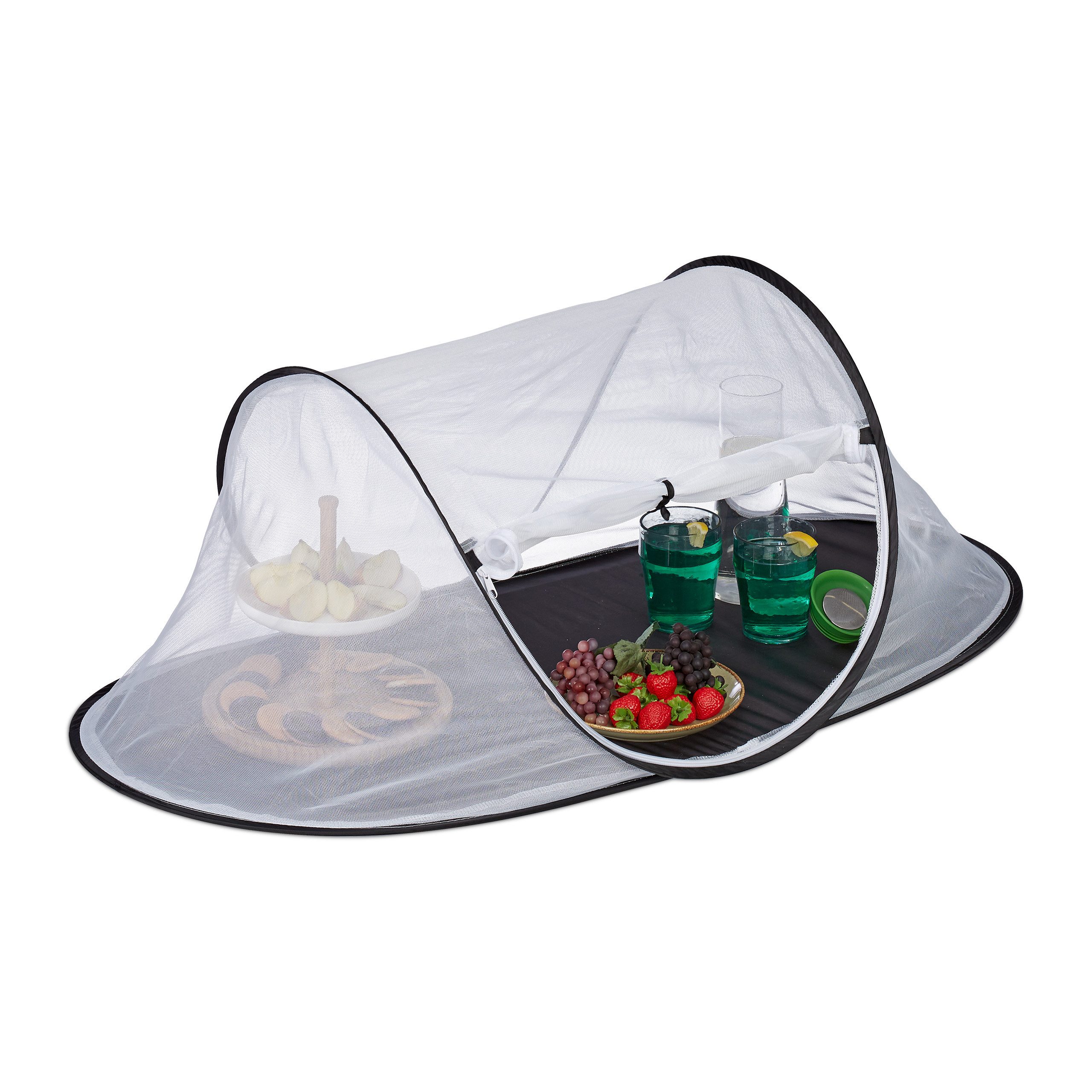 relaxdays Schutzhaube Fliegenhaube für Lebensmittel