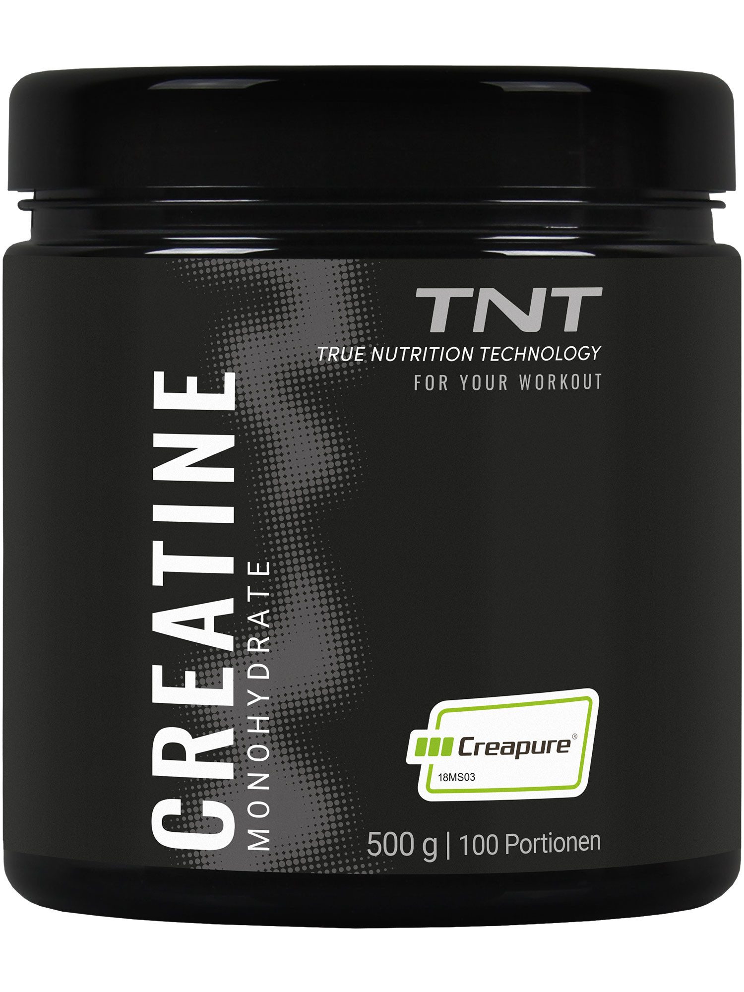 TNT (True Nutrition Technology) Creatine Monohydrate Creapure® Pulver, 500 g