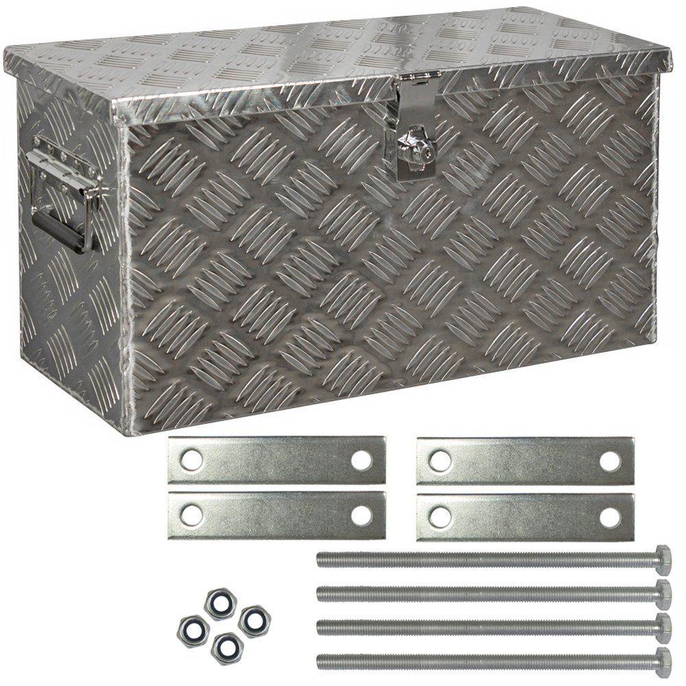 Anhänger-Deichselbox Truckbox Deichselbox Deichselkasten D040 inkl. Montagesatz Aluminium