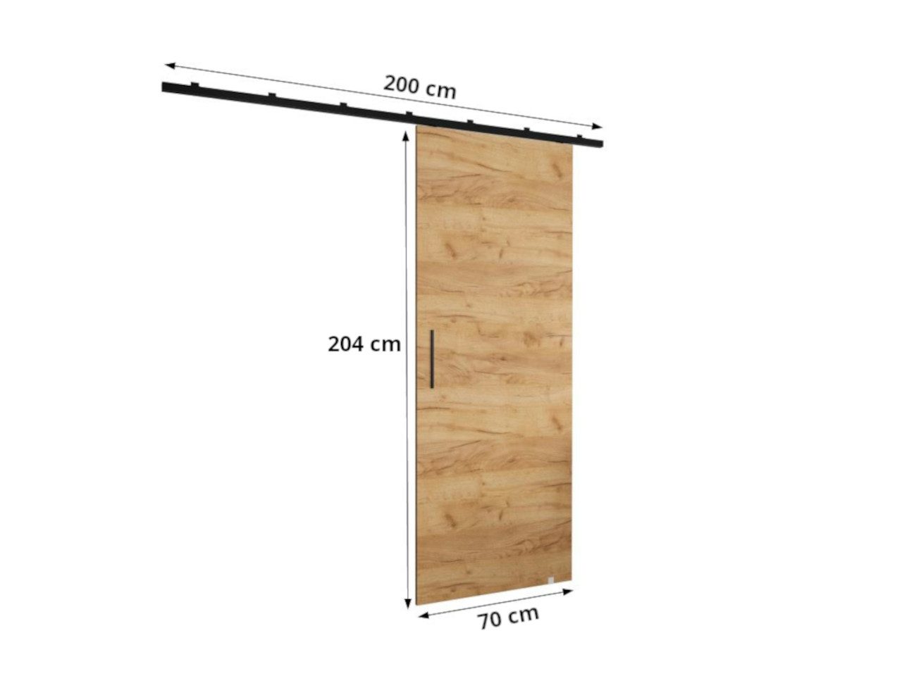 ABIKS MÖBEL Schiebetür Innenschiebetür Schiebetür Schiebetürsystem ZONDA I