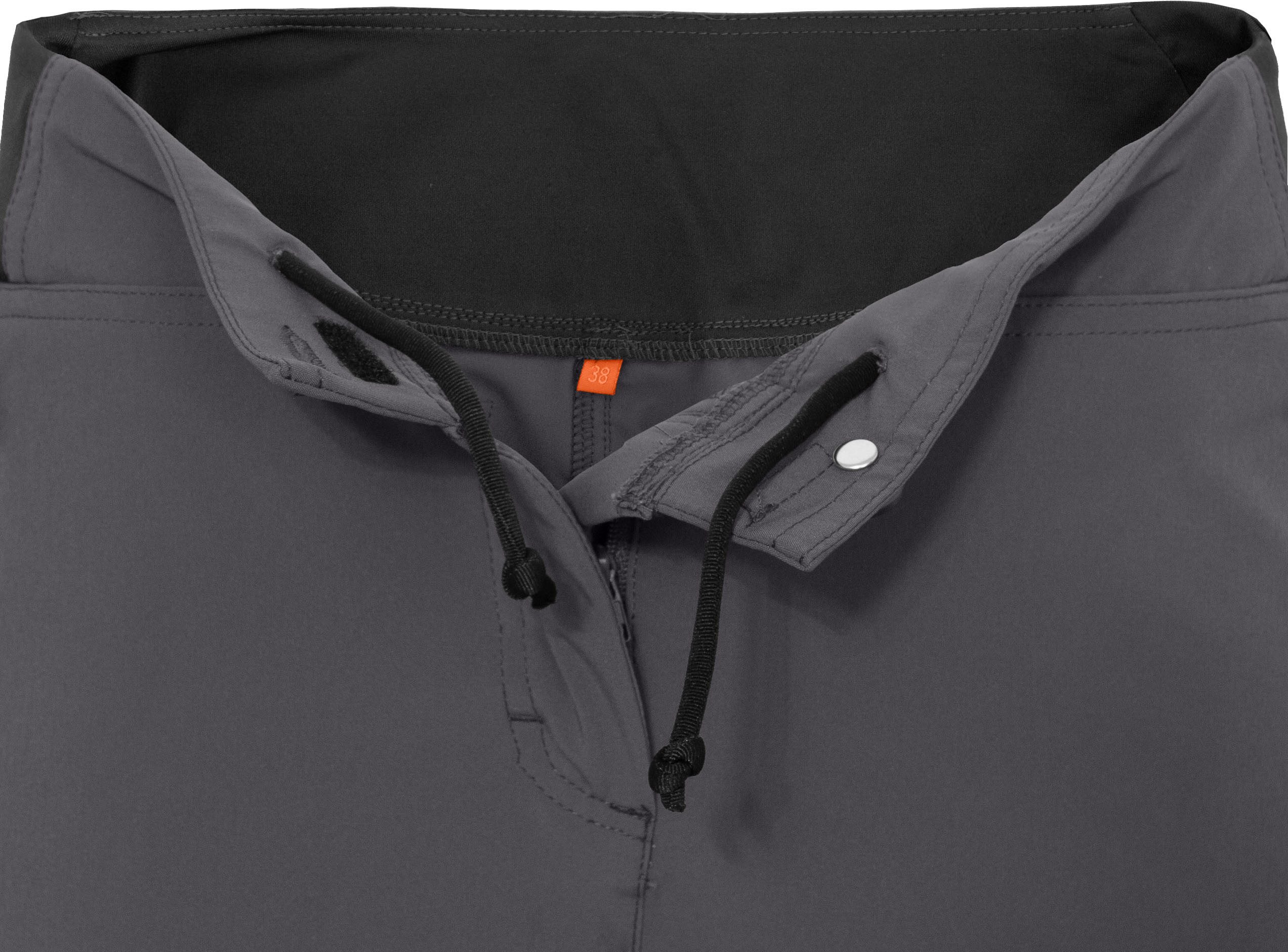 Bergson Outdoorhose AALBORG Vario Bermuda Damen Wandershorts, recycelt, elastisch, sportlich, Normalgrößen, grau