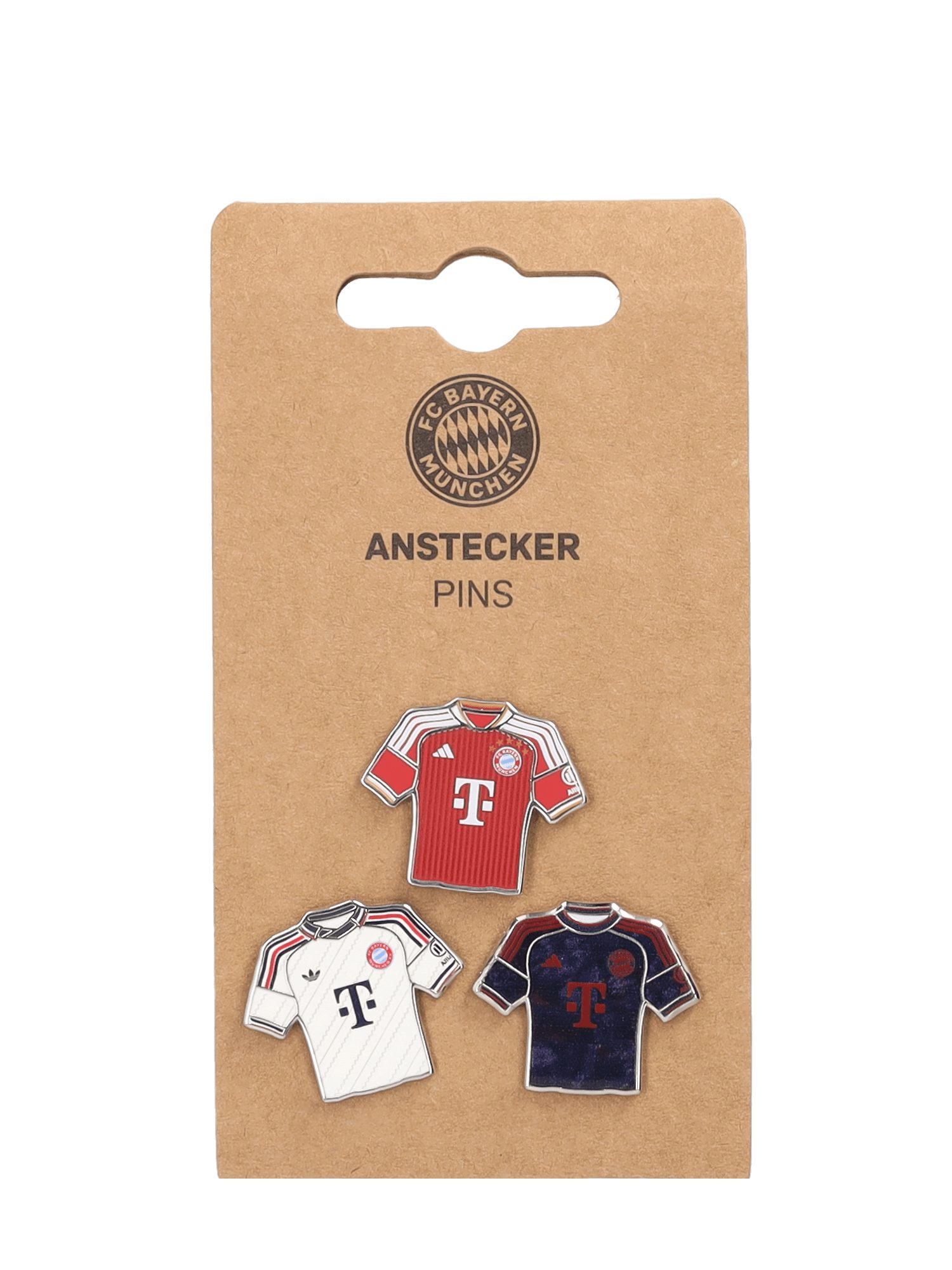 FC Bayern München Pins FC Bayern München I Pin Trikots 3er-Set I Mehrfarbig