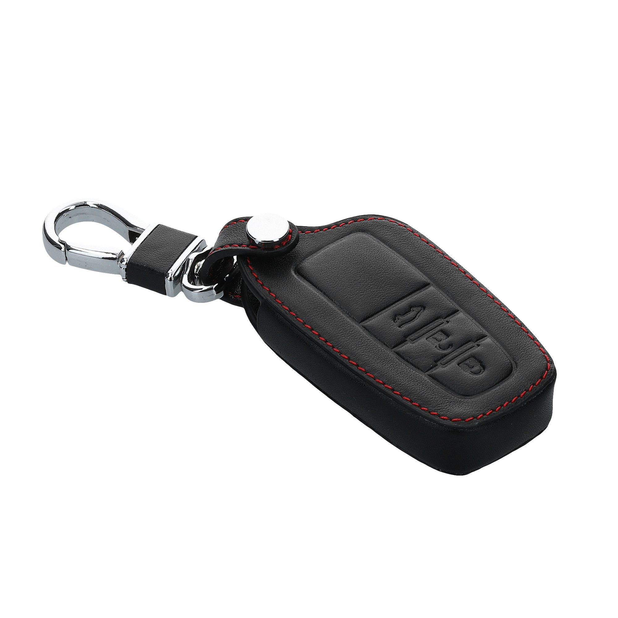 kwmobile Schlüsseltasche Autoschlüssel Kunstleder Case Cover Schwarz für Schlüsselhülle Schlüssel Toyota, Hülle