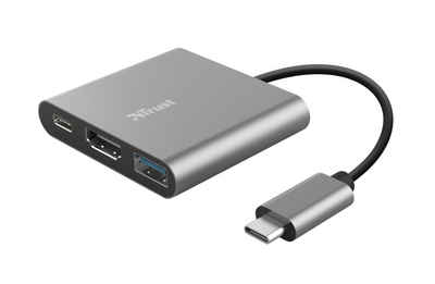 Trust Dalyx3-in-1 Multiport USB-C Adapter USB-Adapter, 10 cm