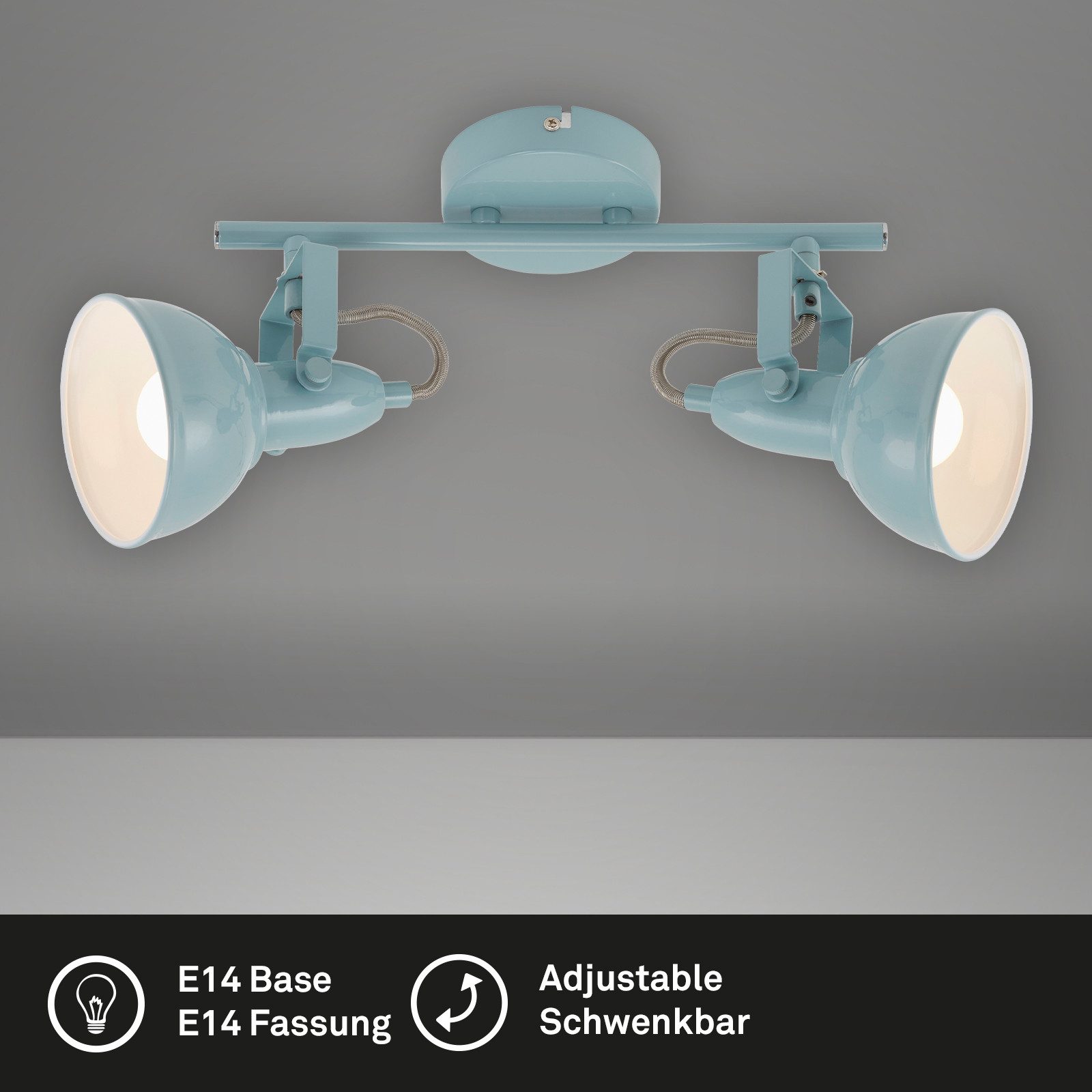 Briloner Leuchten Deckenleuchte Deckenlampe Wandlampe Innen Wohnzimmer E14, günstig online kaufen