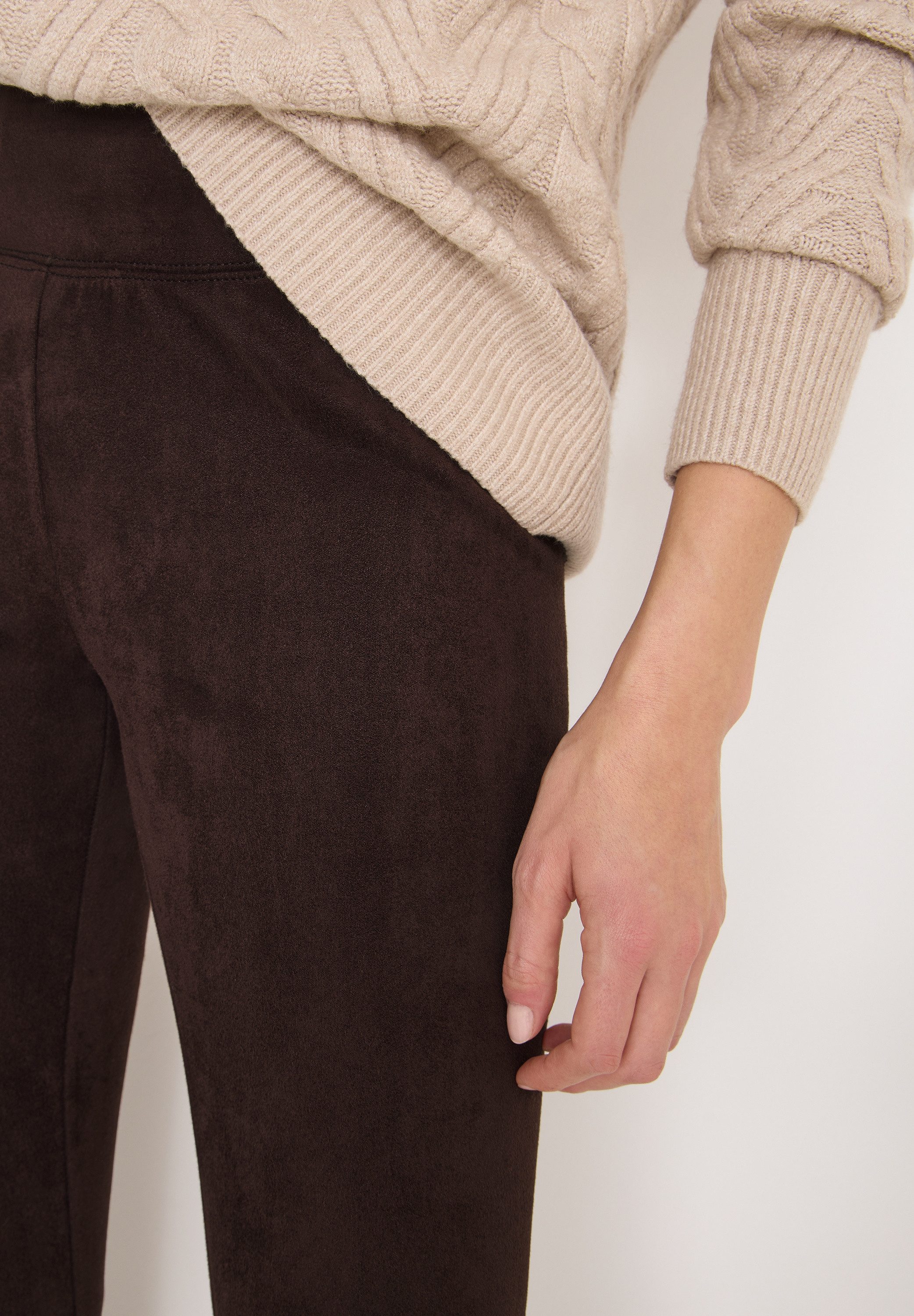 CECIL Leggings Velourleggins mit elastischem Bund günstig online kaufen