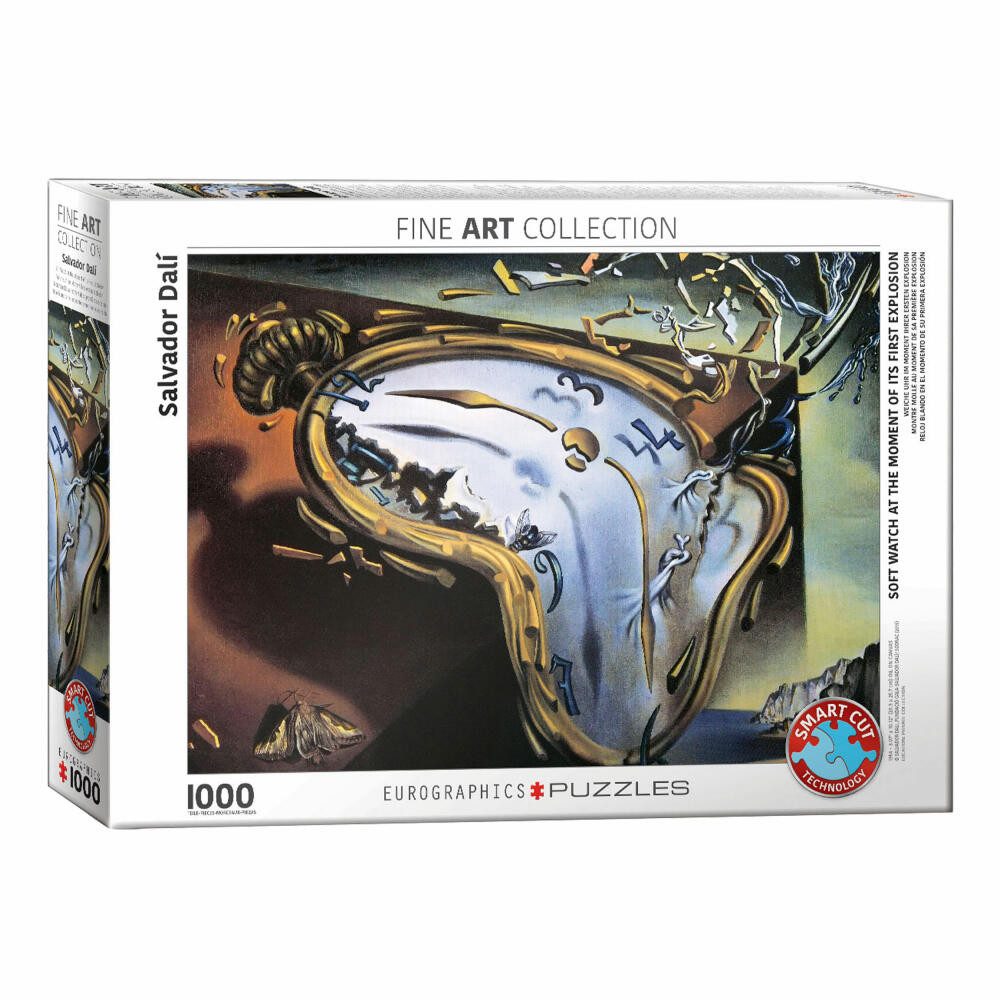 EUROGRAPHICS Puzzle Weiche Uhr im Moment ihrer ersten Explosion - Dalí, 1000 Puzzleteile