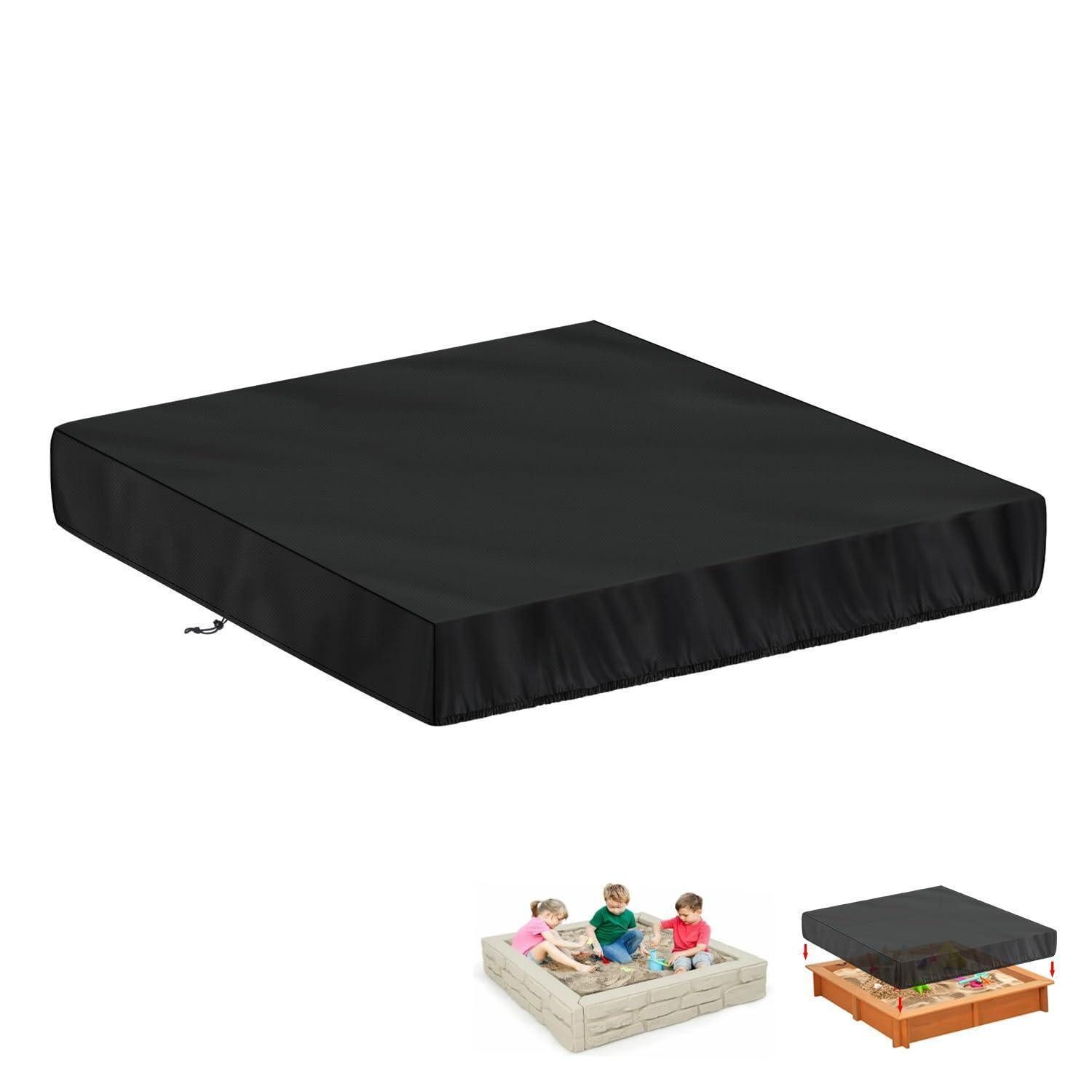 LuxusKollektion Sandkasten-Abdeckplane Sandkasten Abdeckplane 420D Oxford Wasserdicht Winddicht 140x140x20cm
