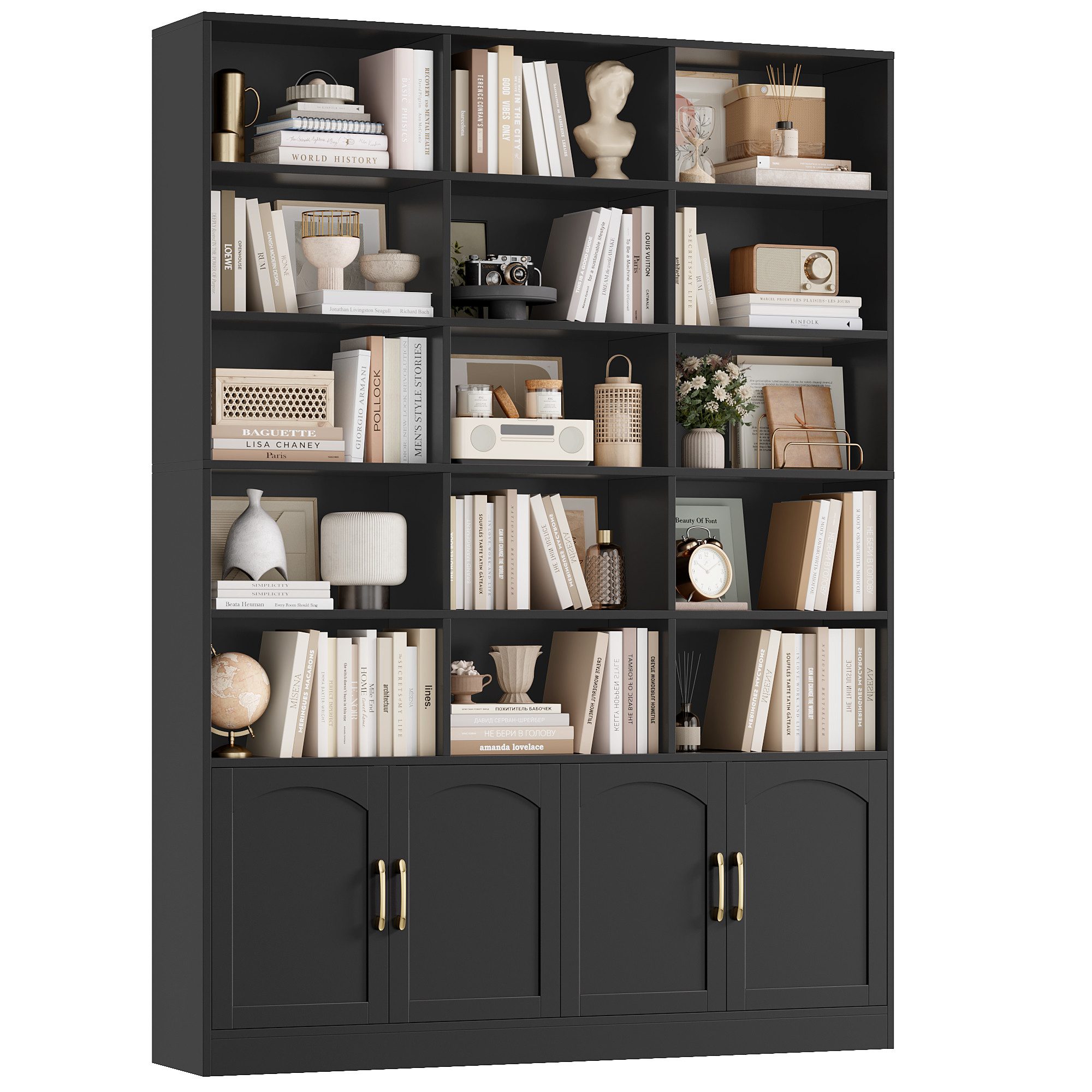 Homfa Bücherregal 209cm Bücherschrank Hochschrank Raumteiler Standregal, mi günstig online kaufen