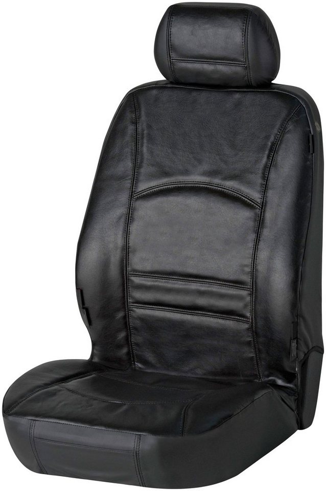 WALSER Autositzbezug Ranger schwarz, 1-tlg., Sitzfläche aus Rindsleder