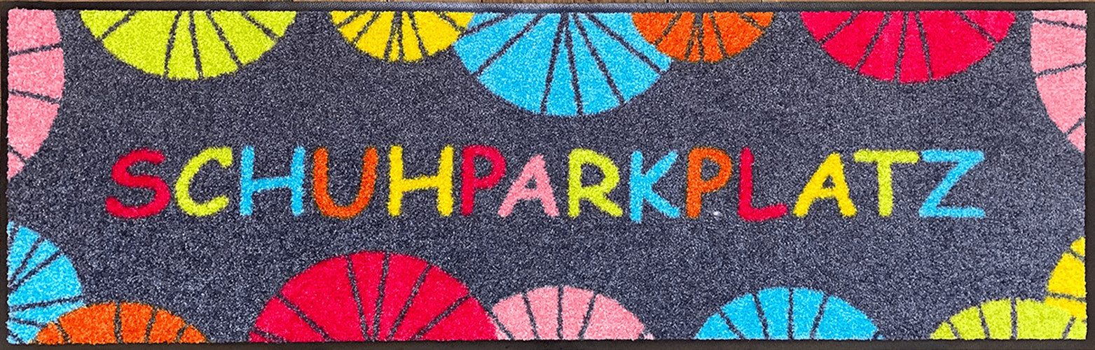 Salonloewe Fußmatte Salonloewe Schuhparkplatz UMBRELLA 30 x 100 cm, Rechteckig, Höhe: 7 mm, In- und Outdoor, waschbar bei 40° Grad und trocknergeeignet