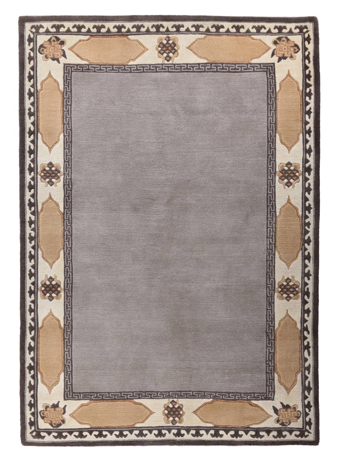 Teppich Gurkha, THEKO, Rechteckig, 163 x 231 cm, beige multi