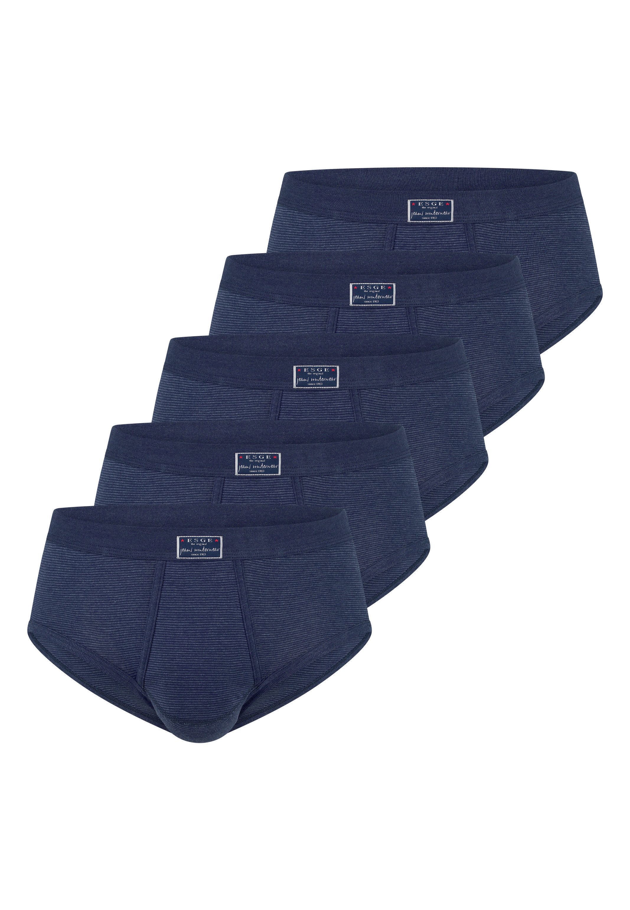 ESGE - Die Wäsche-Macher Slip 5er Pack- Feinripp Jeans (Spar-Set, 5-St) Sli günstig online kaufen