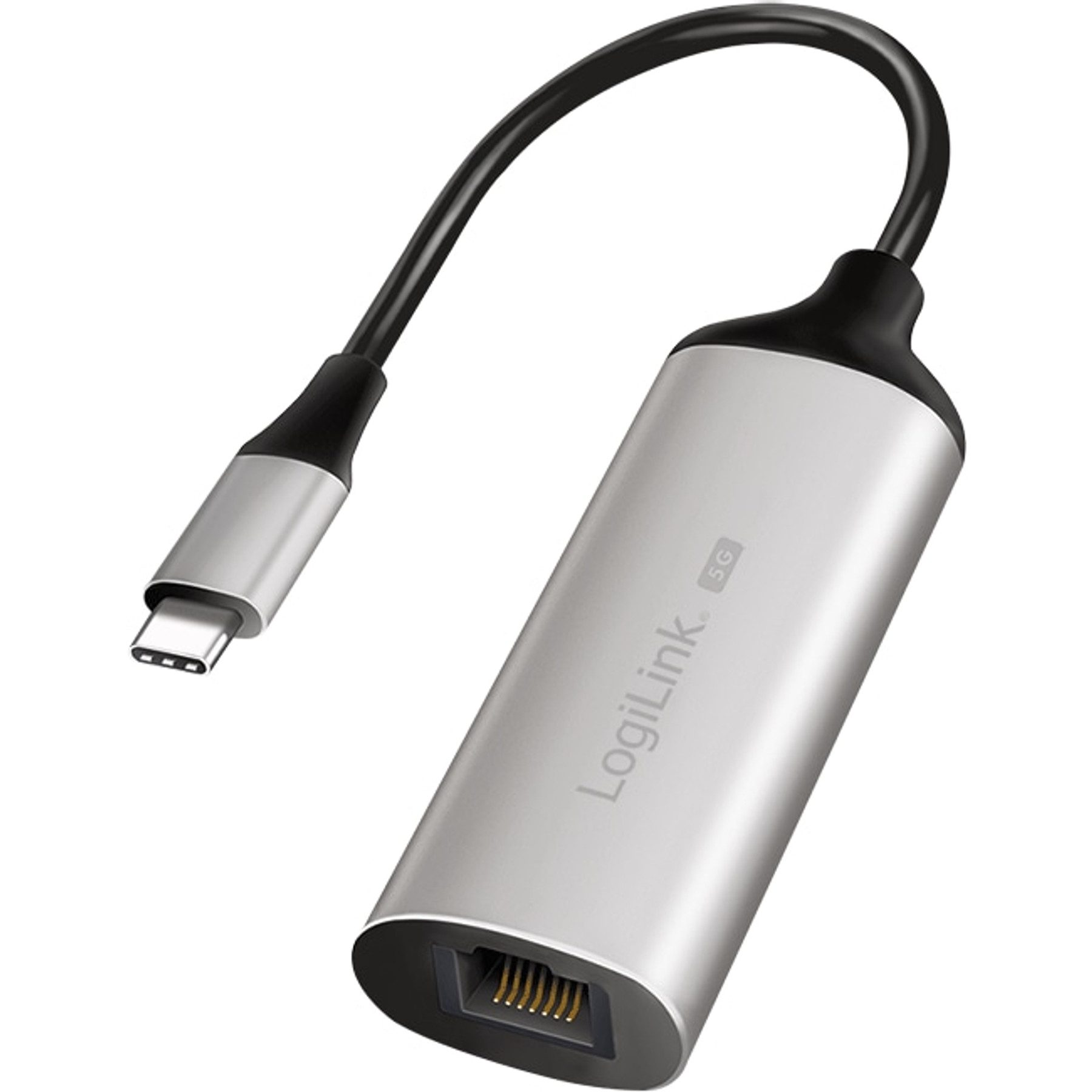LogiLink LOGILINK USB-Netzwerkadapter UA0456 USB 3.2, USB-C/M zu RJ45/F Netzwerk-Adapter