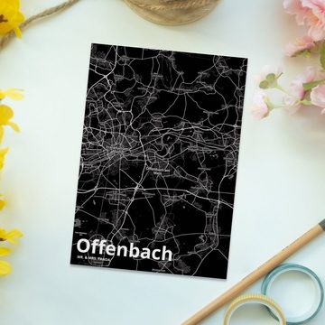 Mr. & Mrs. Panda Postkarte Offenbach - Geschenk, Grußkarte, Geburtstagskarte, Stadt, Städte, Ein