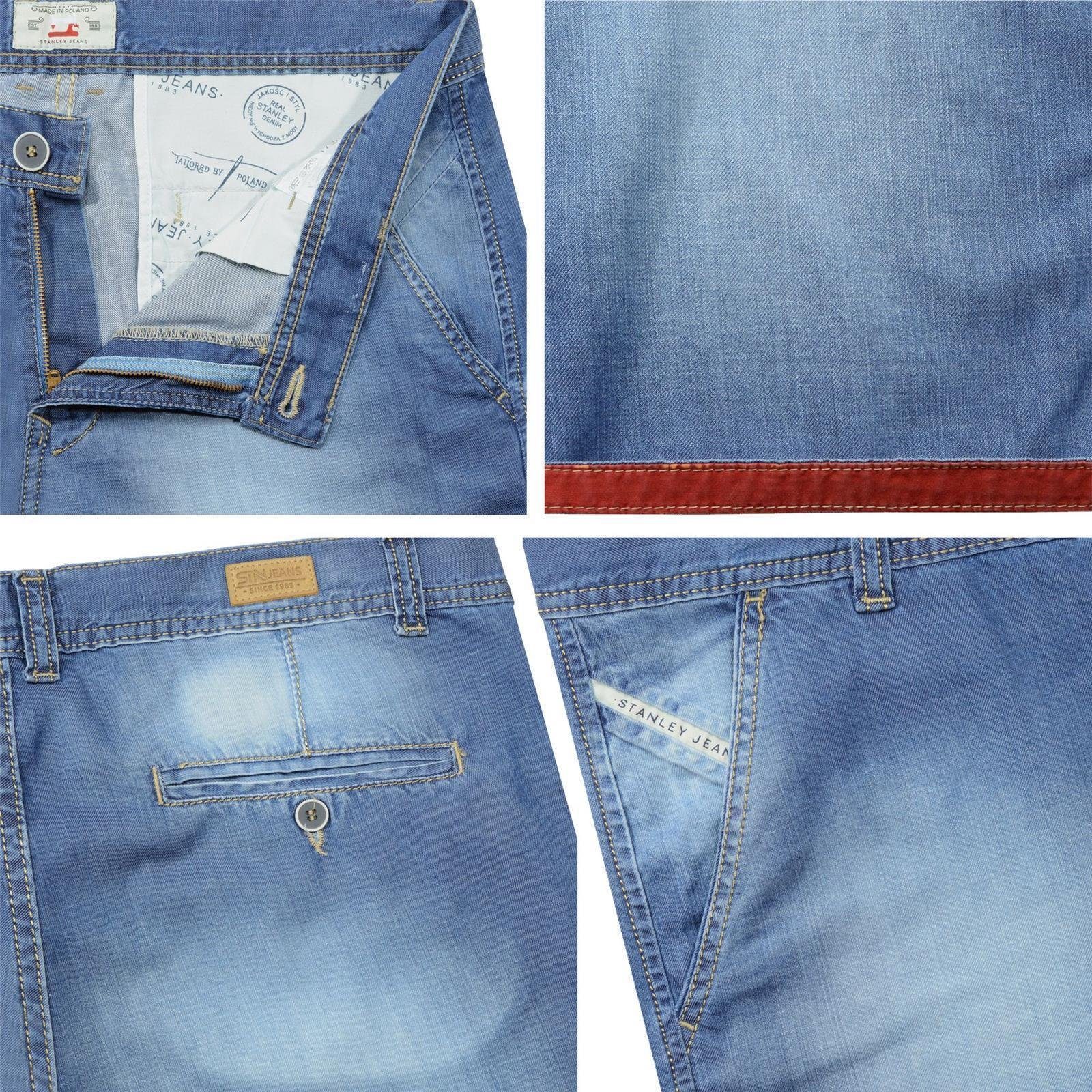 elastischem 1-tlg) (Packung, Shorts mit Herren 22742 Jeans Stanley Jeans 012 Bund Shorts
