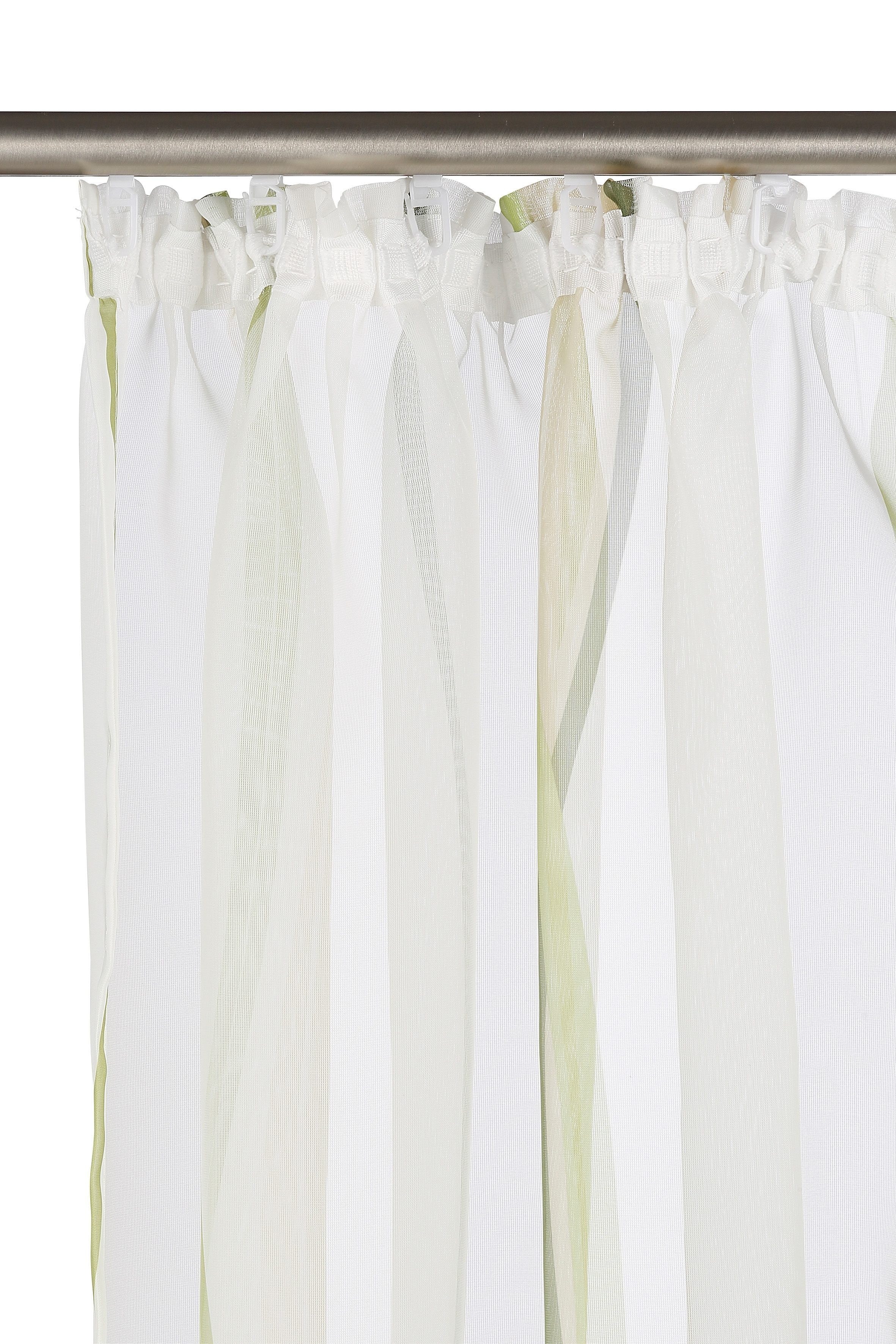 OTTO home Gardine Dimona, 2er-Set, Kräuselband, transparent, Wellenmotiv (2 St), Kräuselband, transparent, Voile, 2er-Set, Bestseller, Polyester, Wellen – Bild 5 von 5