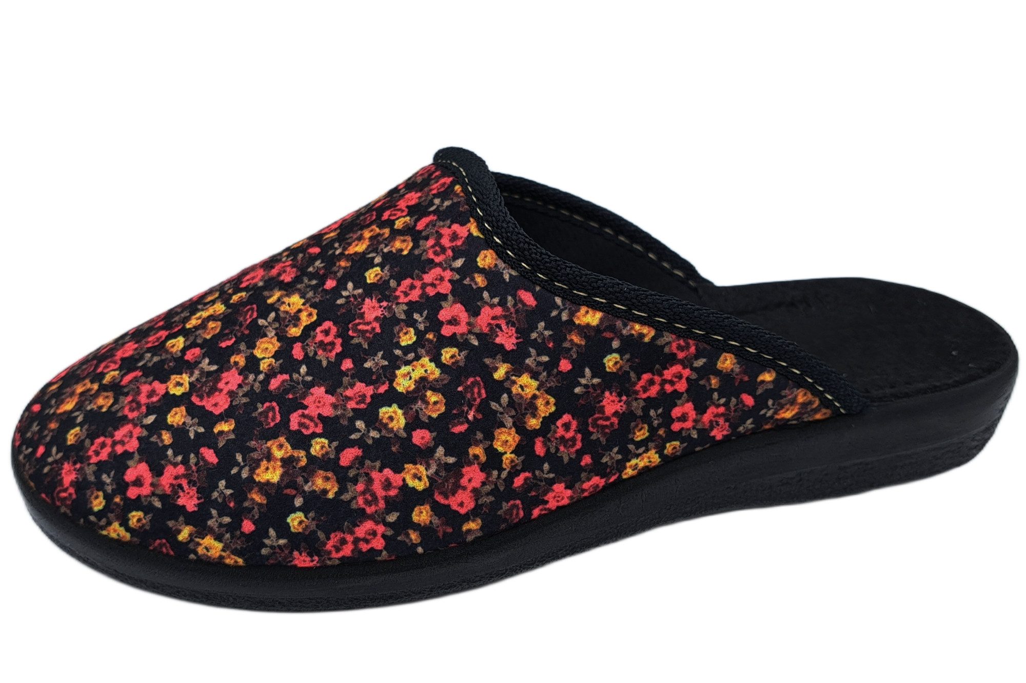 PADERO Damen Pantolette Hausschuh für breite Füße