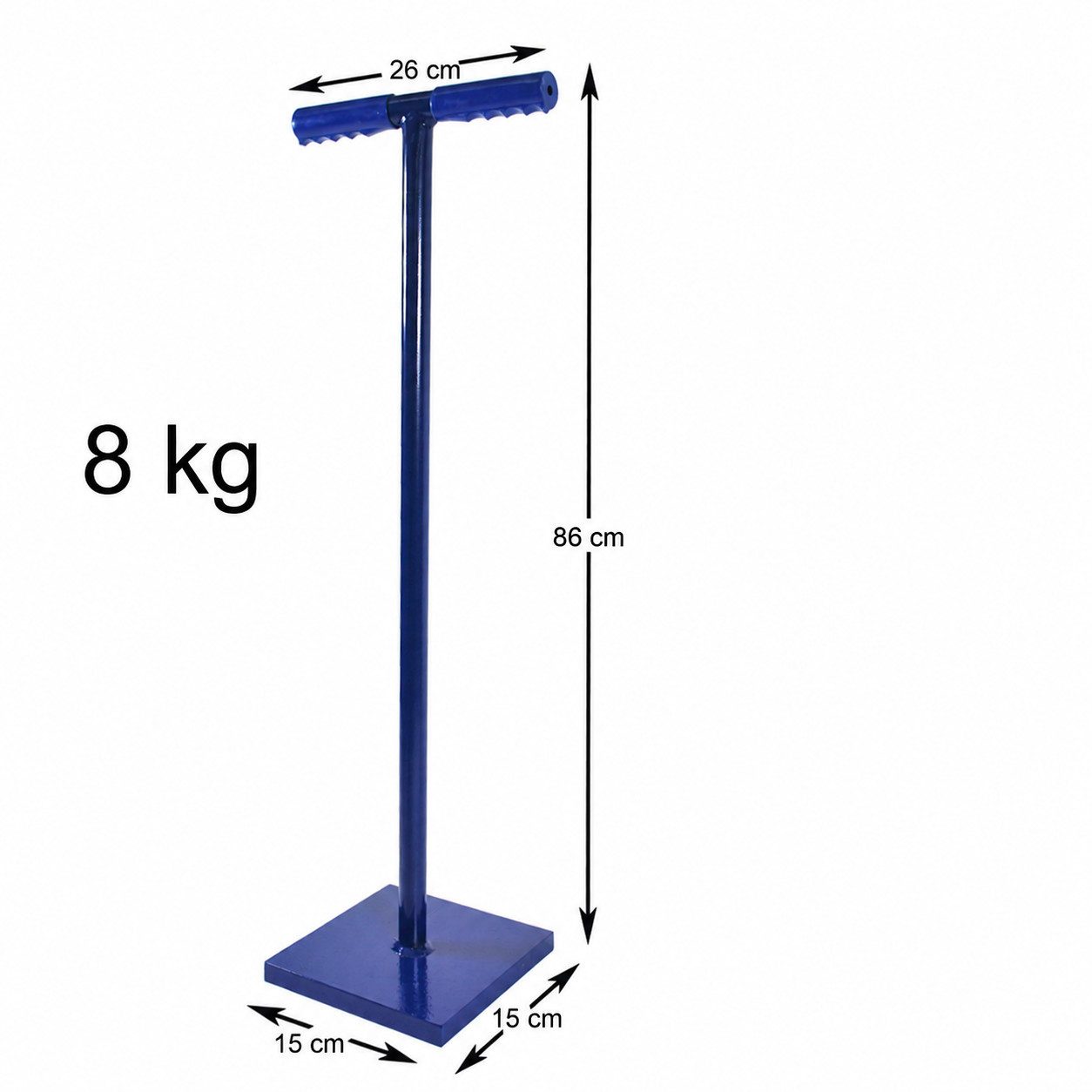 HELO24 Betonverdichter Betonstampfer 8kg Handstampfer Erdstampfer Stampfer Verdichter