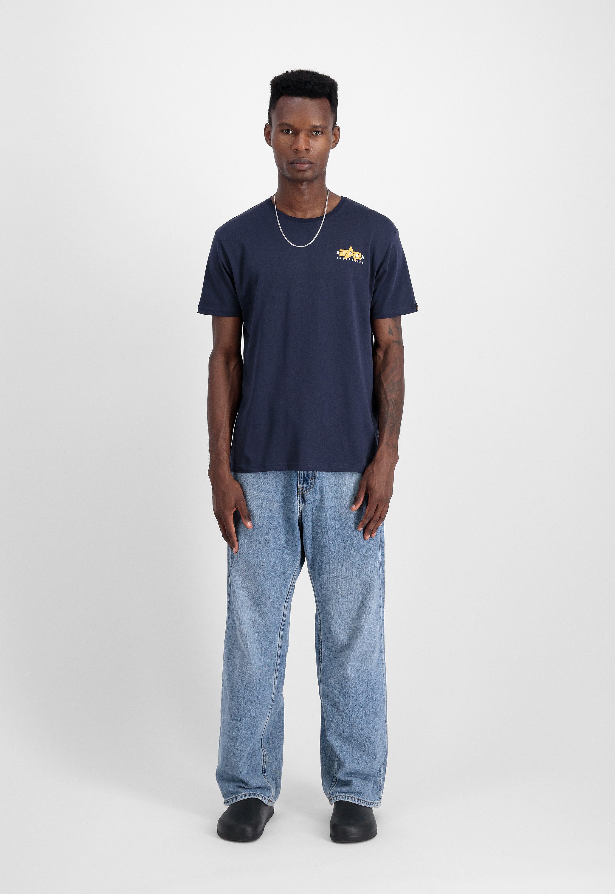 Alpha Industries T-Shirt Puff Print Logo Backprint T-Shirt