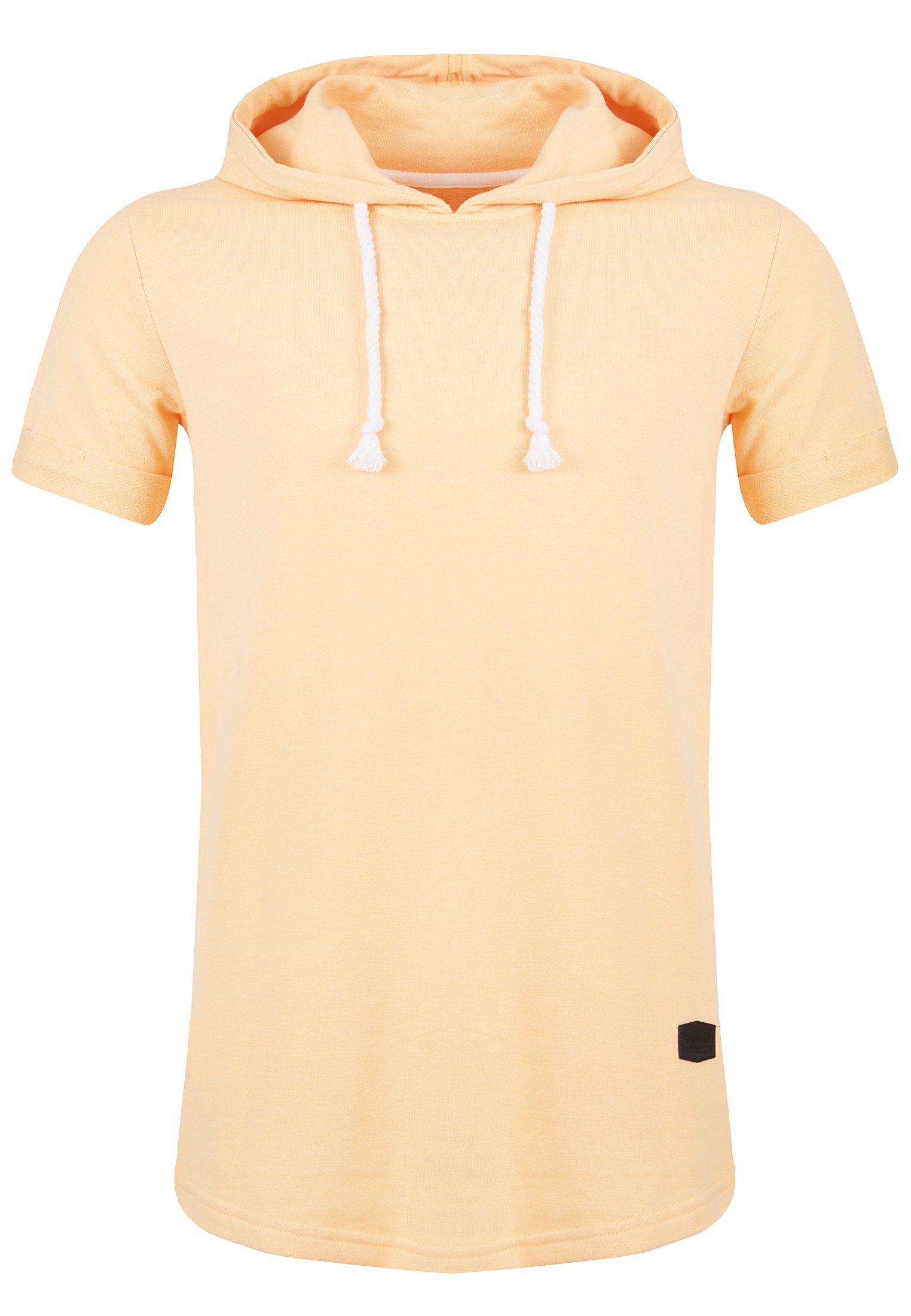 Leif Nelson T-Shirt Herren orange LN-8317 T-Shirt Kapuze