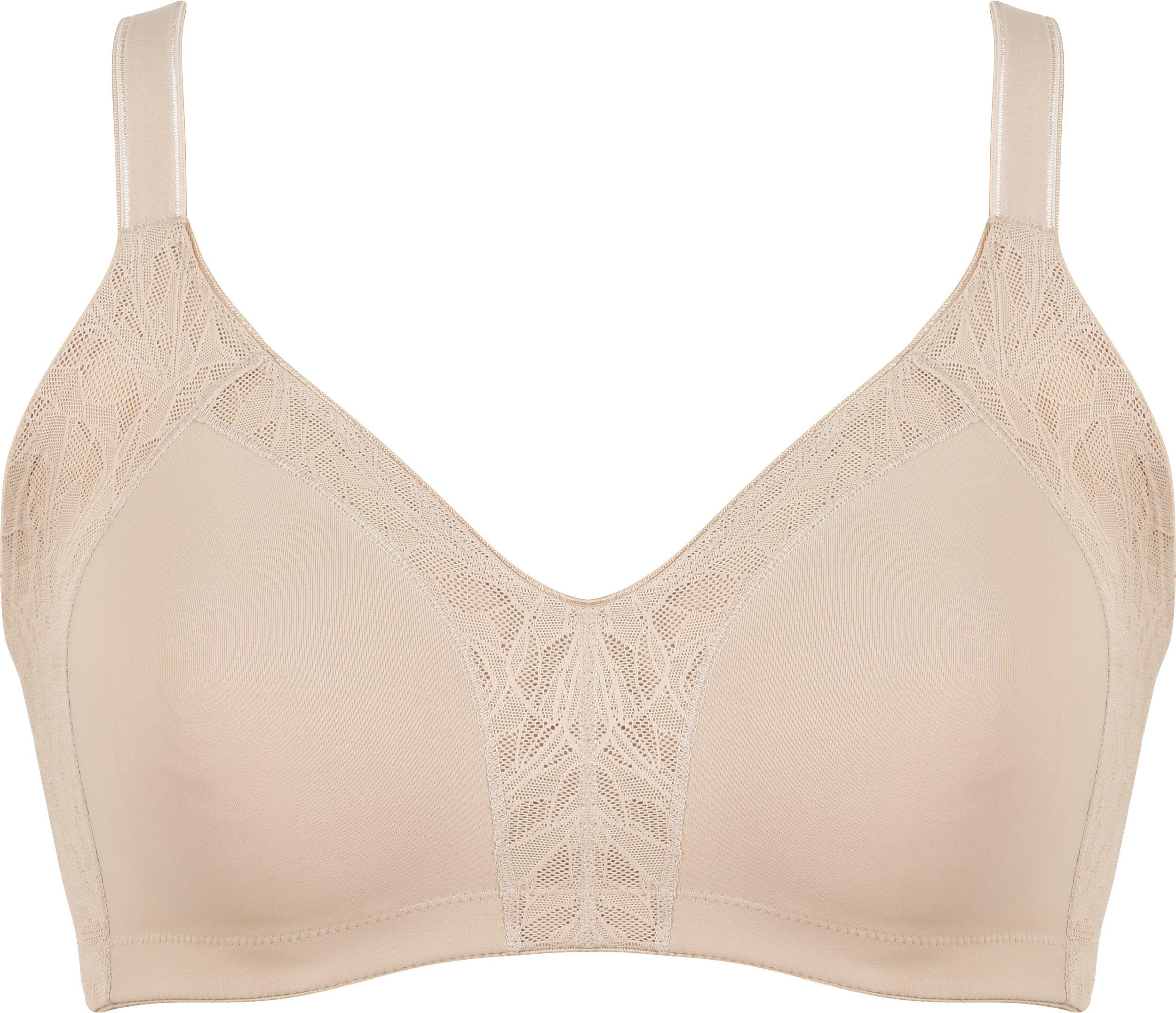 Naturana Minimizer-BH Minimizer (1-tlg) Shaping-Effekt, breite Träger, feminin, ohne Bügel, mit Spitze, bequem