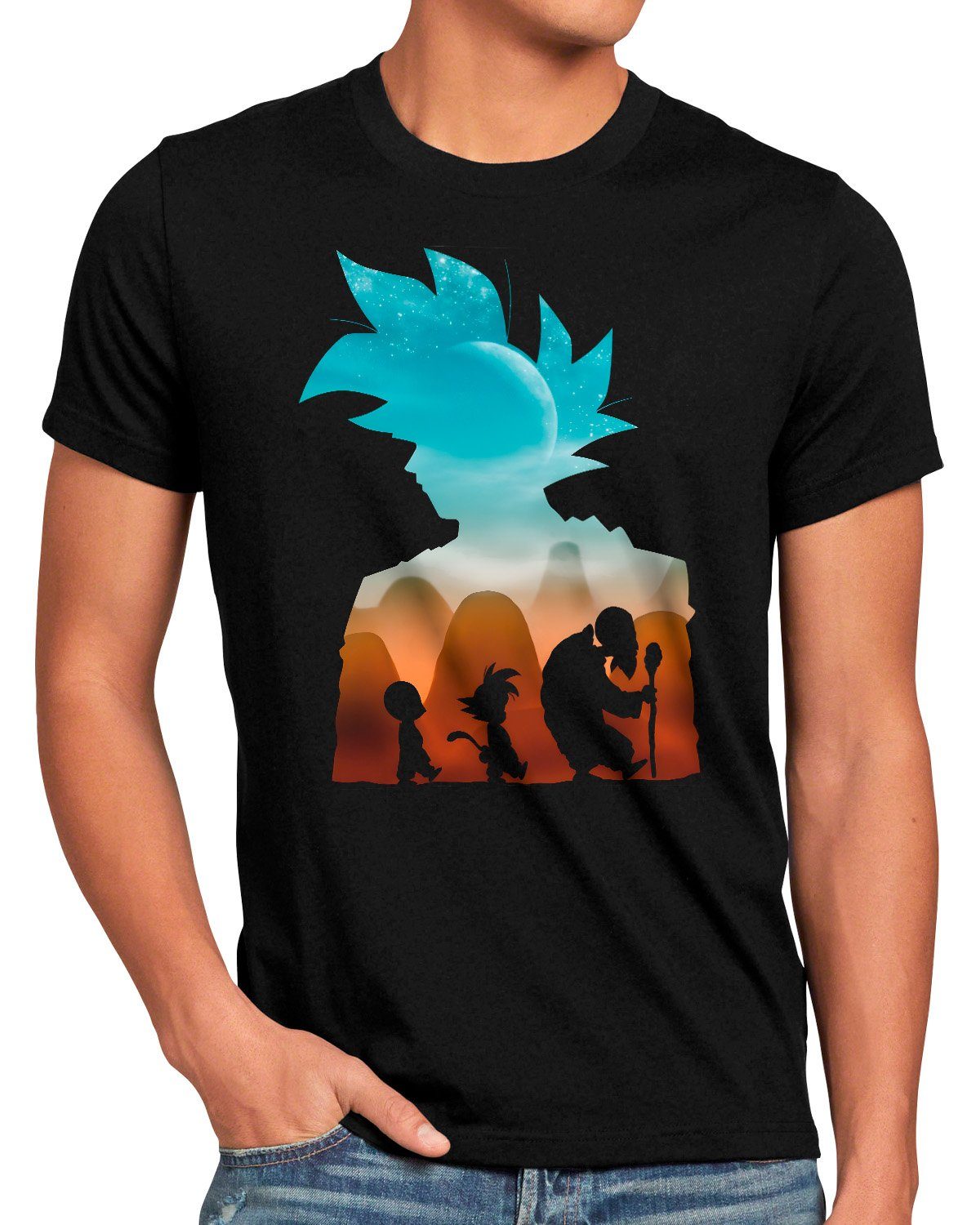 style3 Print-Shirt Herren T-Shirt Follow your Master super dragonball z gt songoku breakers the kakarot