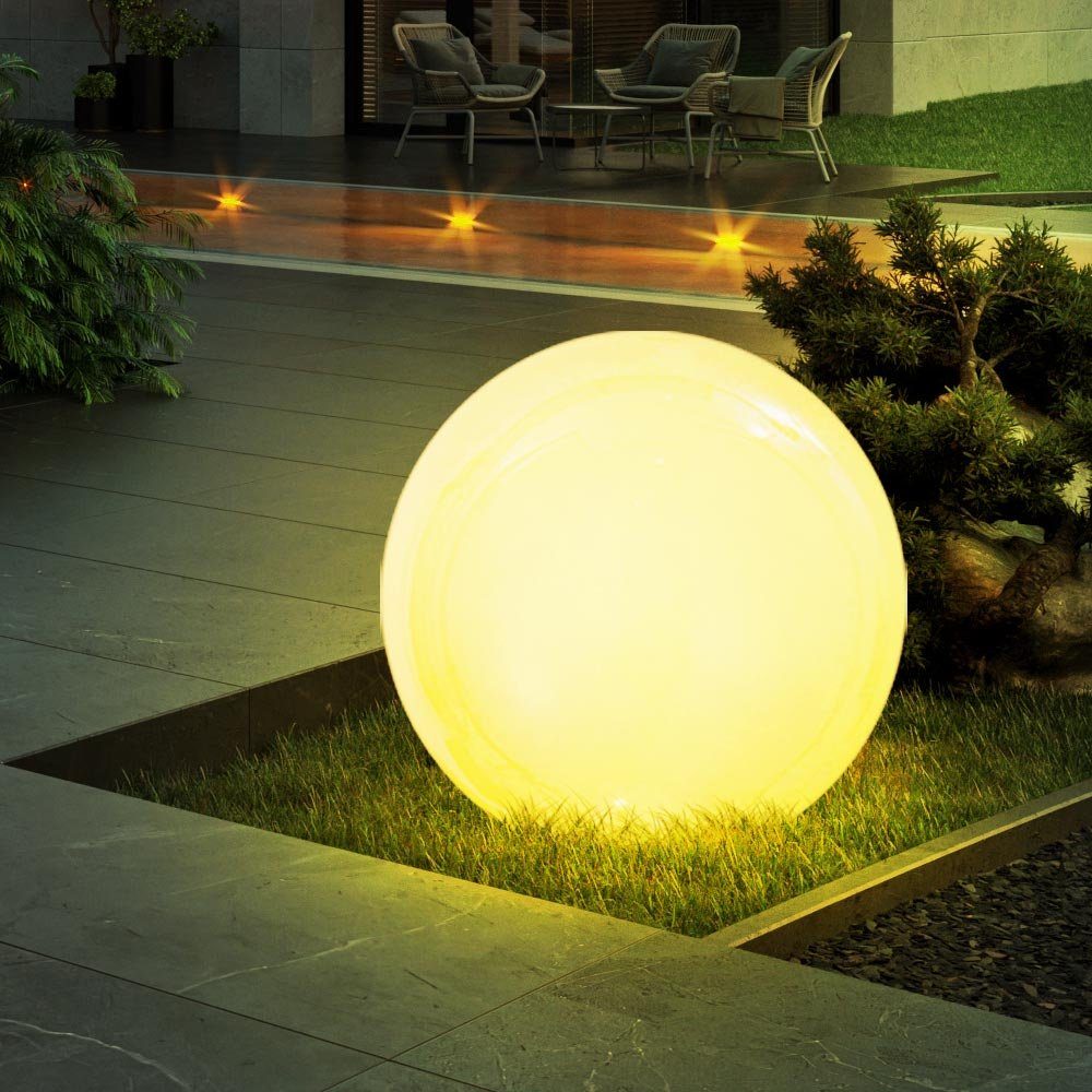 Gartenleuchte, verbaut, LED Farbwechsel, Gartenleuchte IP Set LED 44 Solar etc-shop fest Lampe 2er Außenleuchte LED-Leuchtmittel Farbwechsel