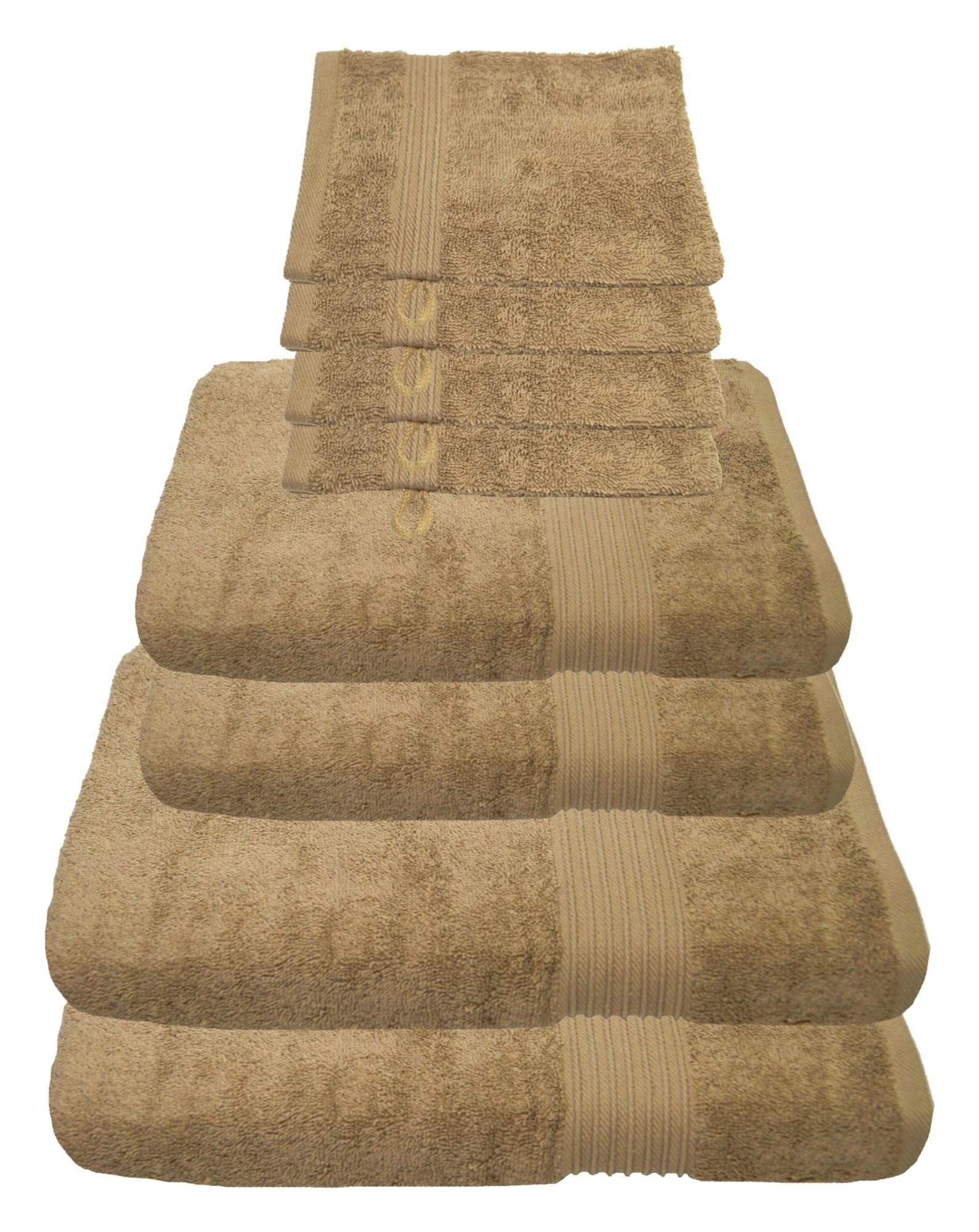 Julie Julsen Handtücher 8-Handtücher-Sand, Baumwolle (8-St) günstig online kaufen