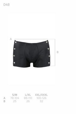 Passion Menswear Boxershorts in schwarz - S/M