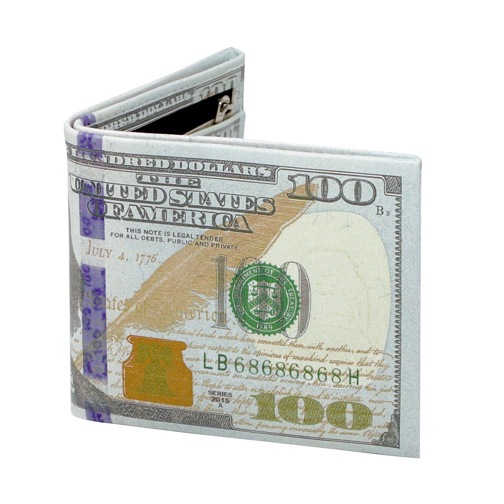 Close Up Geldbörse Dollarschein Geldbeutel neues Design mit Innendruck