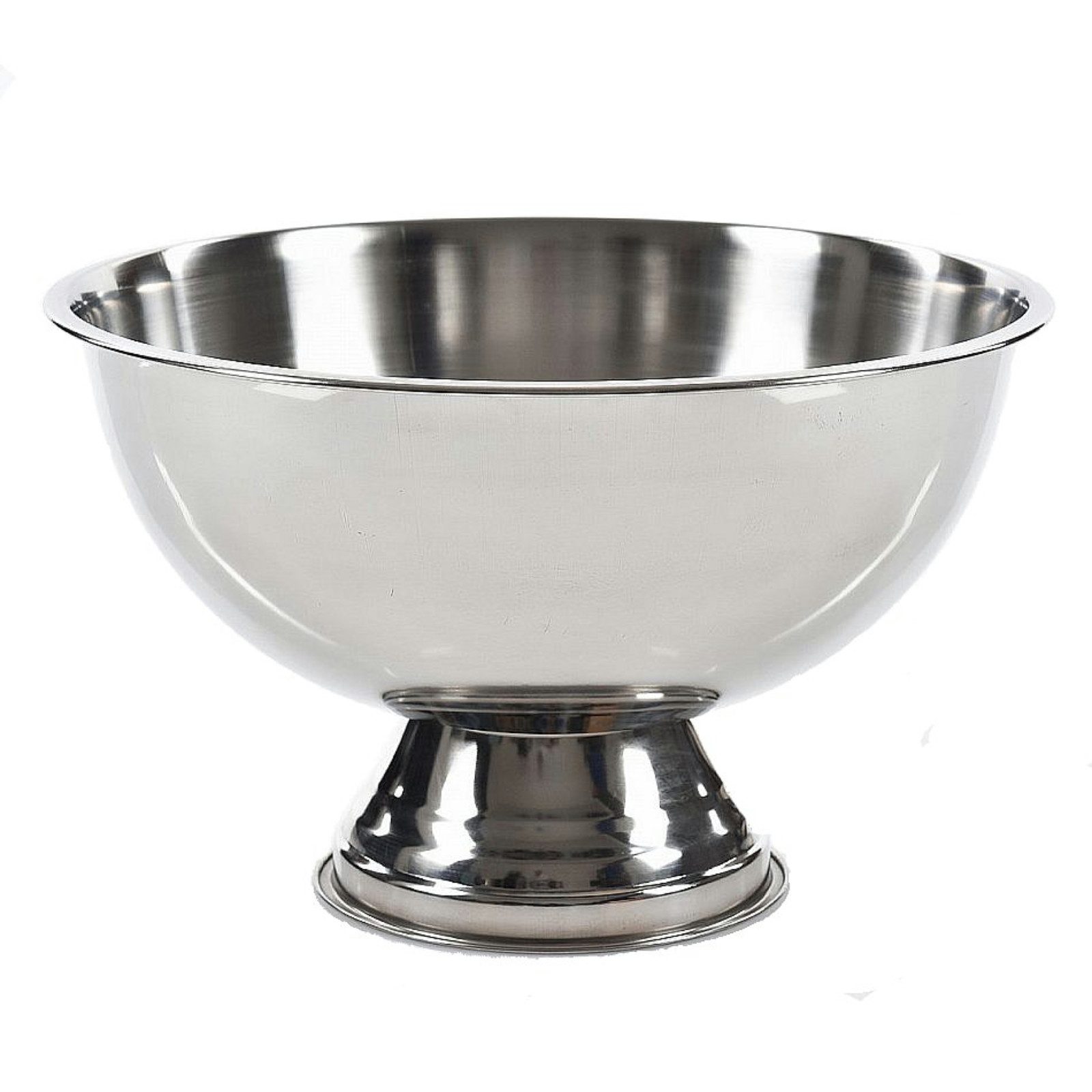 Koopman Wein- und Sektkühler Weinkühler Flaschenkühler Eiseimer Ø39cm Edelstahl Silber, für 3-5 Flaschen, Glänzend, Höhe 24 cm, Rostfrei, Standsicher