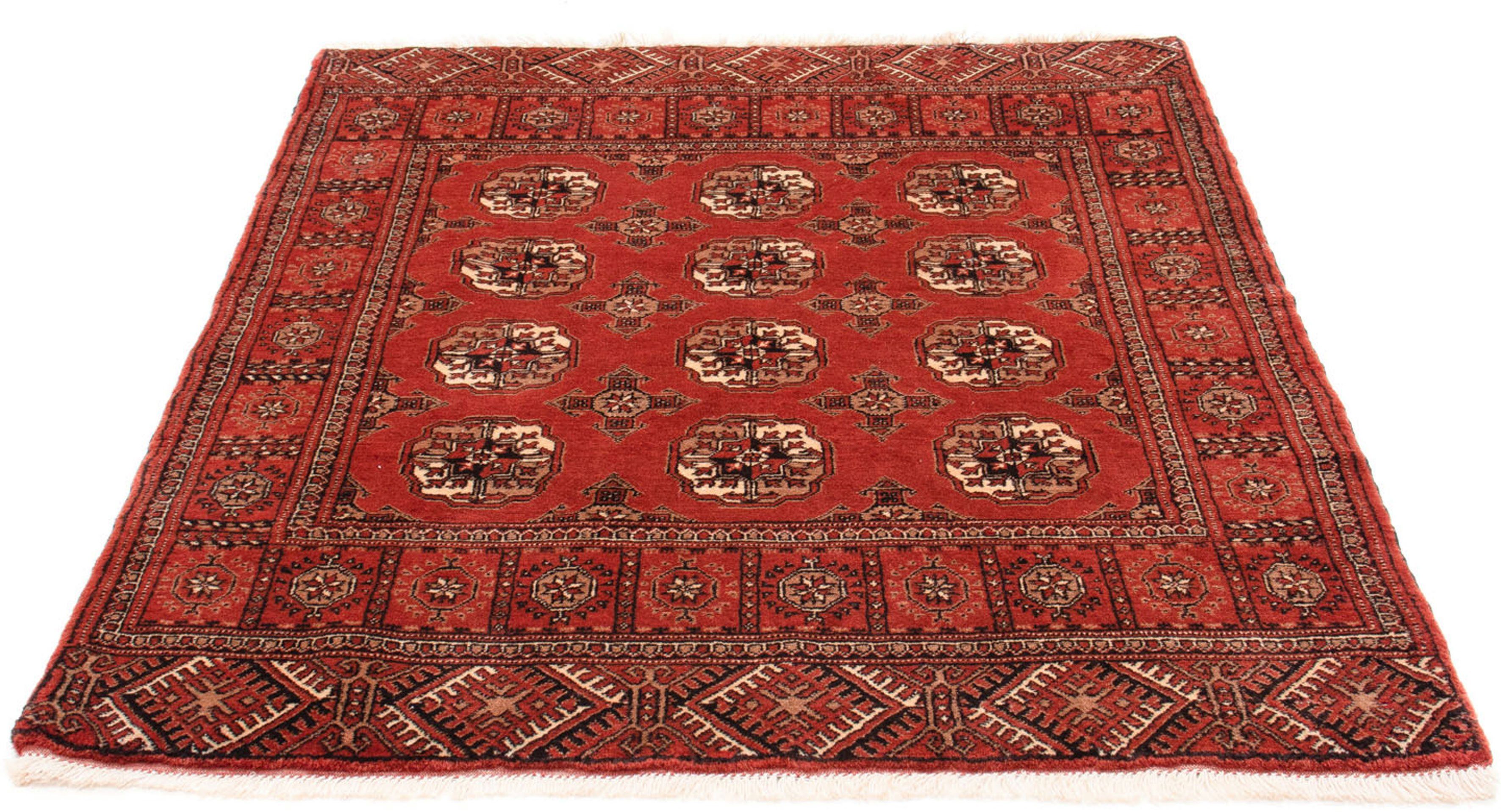 Orientteppich Belutsch - 143 x 121 cm - dunkelrot, morgenland, rechteckig, Höhe: 8 mm, Wohnzimmer, Handgeknüpft, Einzelstück mit Zertifikat
