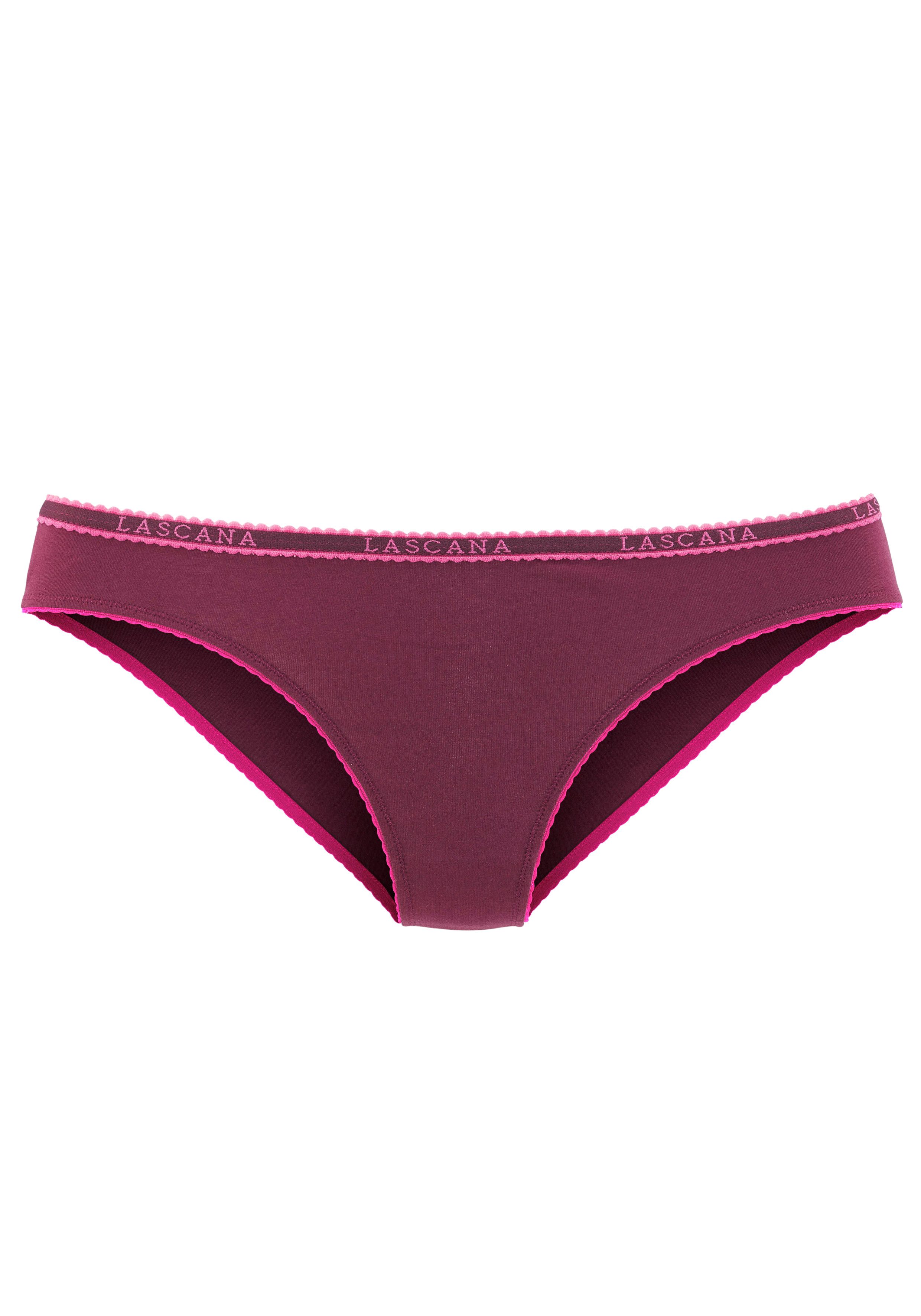 LASCANA Slip (4er-Pack) aus elastischer Baumwoll-Qualität – Bild 4 von 5