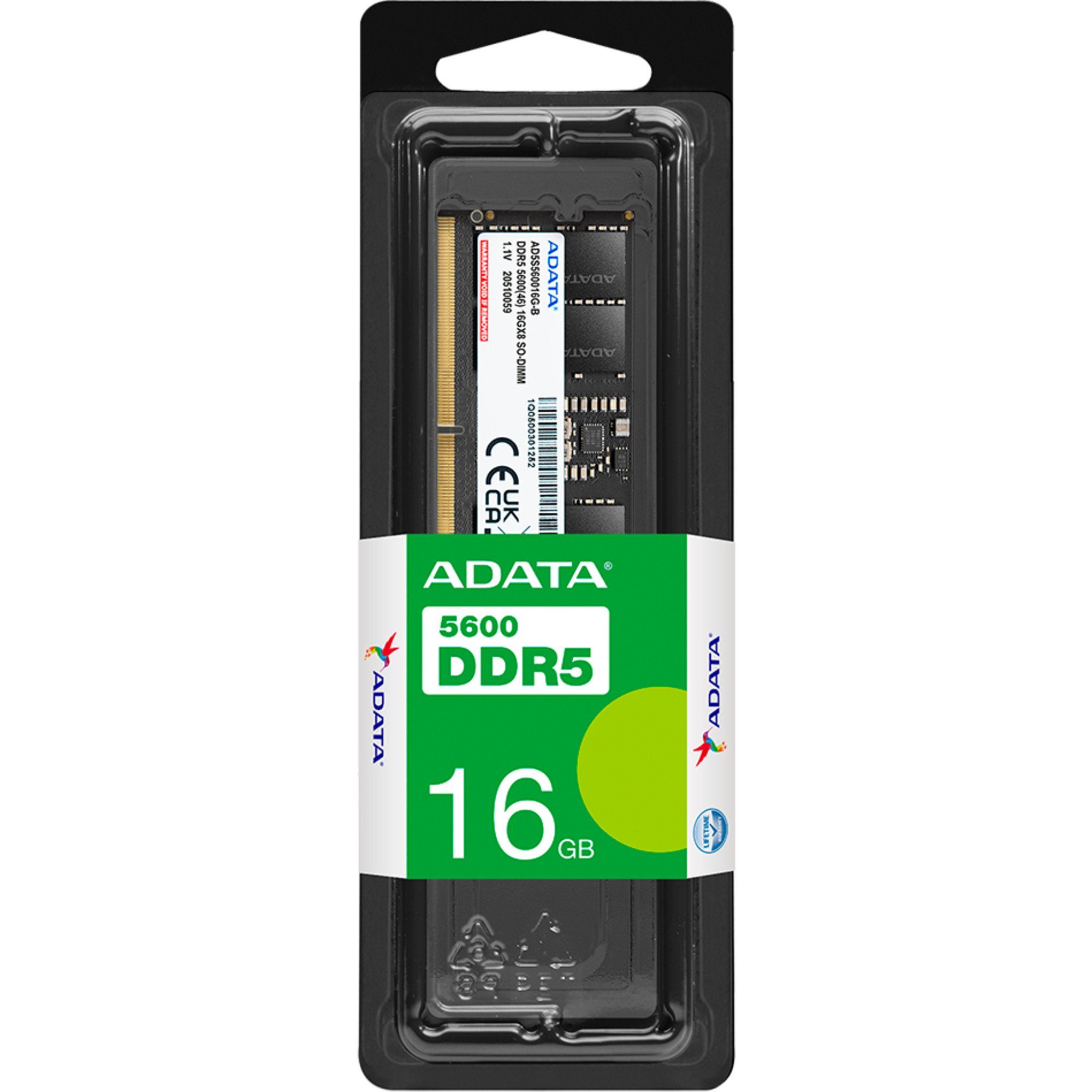 ADATA ADATA SO-DIMM 16 GB DDR5-5600, Arbeitsspeicher Arbeitsspeicher