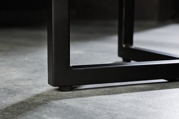riess-ambiente Beistelltisch BOUTIQUE 40cm weiß / schwarz (1-St), Glas · Metall · Marmor-Optik · Wohnzimmer · Modern