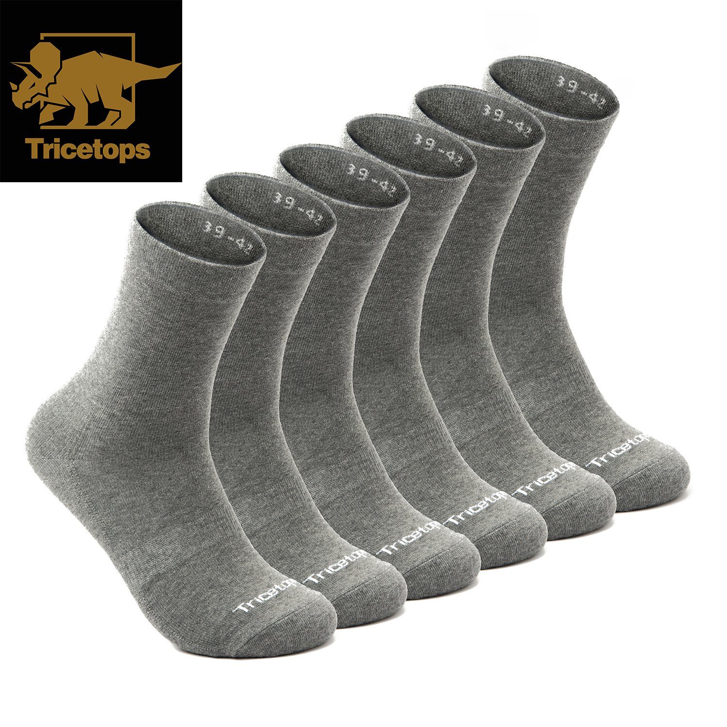 Tricetops Arbeitssocken TS03M Wandersocken Herren Arbeitssocken 6 / 12 Paar Trekking-Socken (6-Paar)