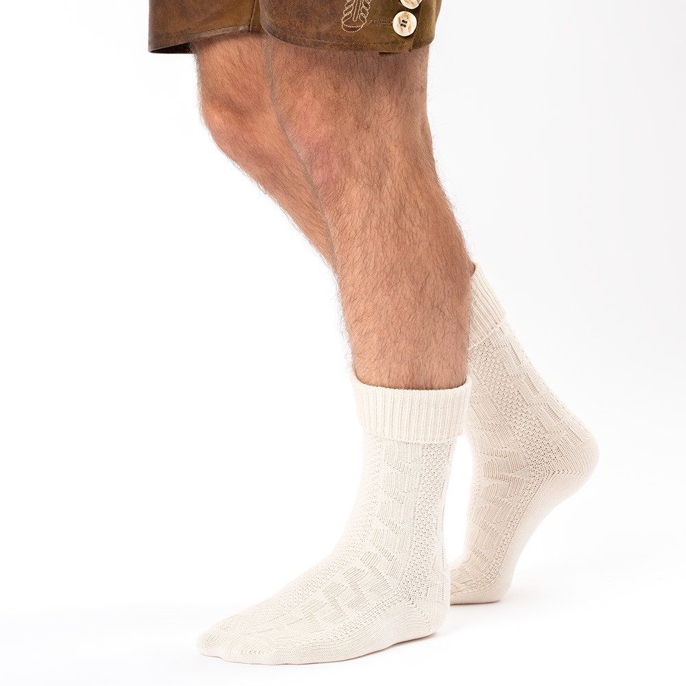 HerzSticht Trachtensocken Herren Kurze Trachtensocken 1er Pack (Modell: Enzian) (1-Paar)