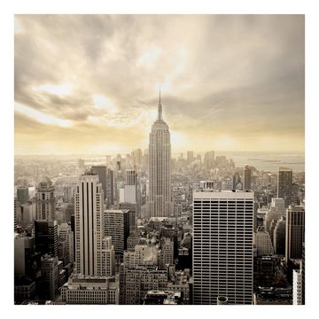 Bilderdepot24 Leinwandbild New York Skyline Stadt Manhattan schwarz weiss Bild auf Leinwand XXL, Bild auf Leinwand; Leinwanddruck in vielen Größen