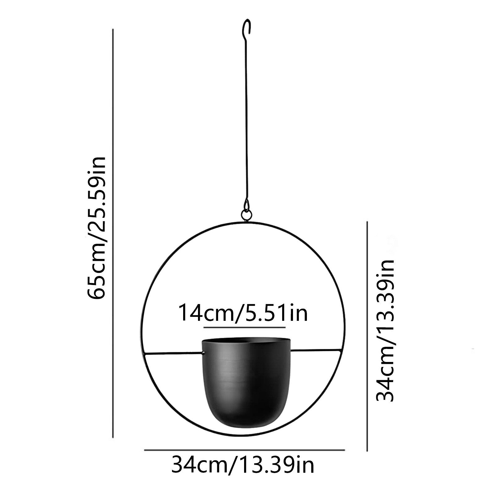 TWSOUL Blumentopf 2 Stück Minimalistischer Hängetopf günstig online kaufen