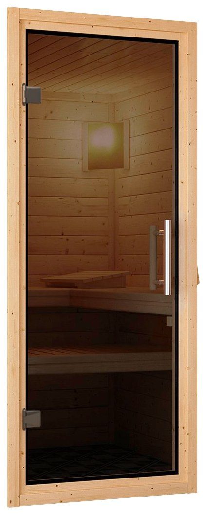 Karibu Saunatür Türpaket 68 mm Sauna graphit