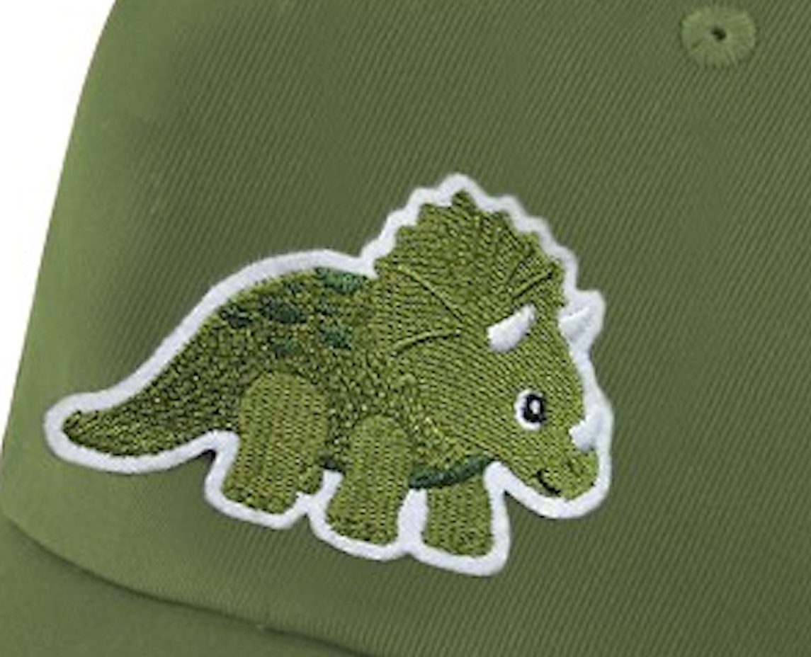 Fiebig Dino Basecap cap Baseballcap Cap Dinosaurier khaki Triceratops Baseball 707-Oliv Fiebig