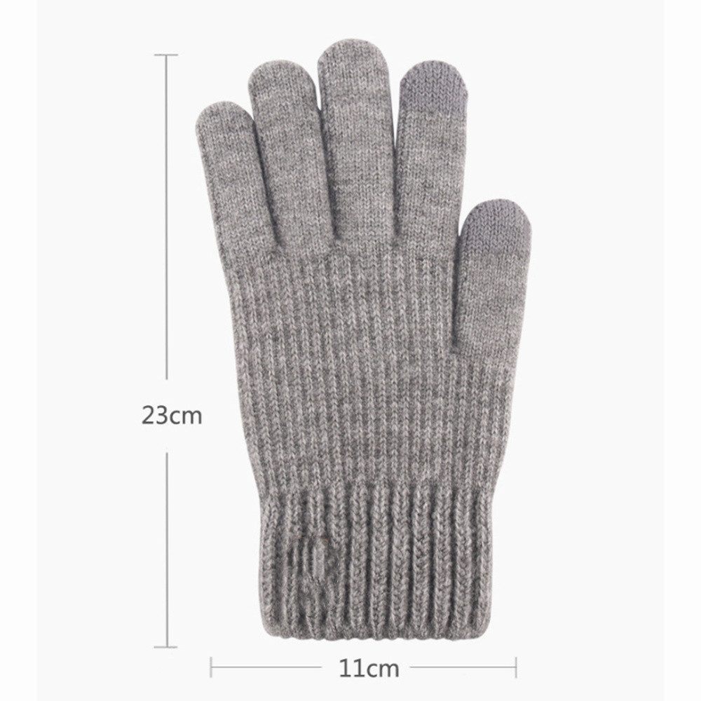 Coonoor Strickhandschuhe Winterhandschuhe mit Fleecefutter,Touchscreen Ther günstig online kaufen