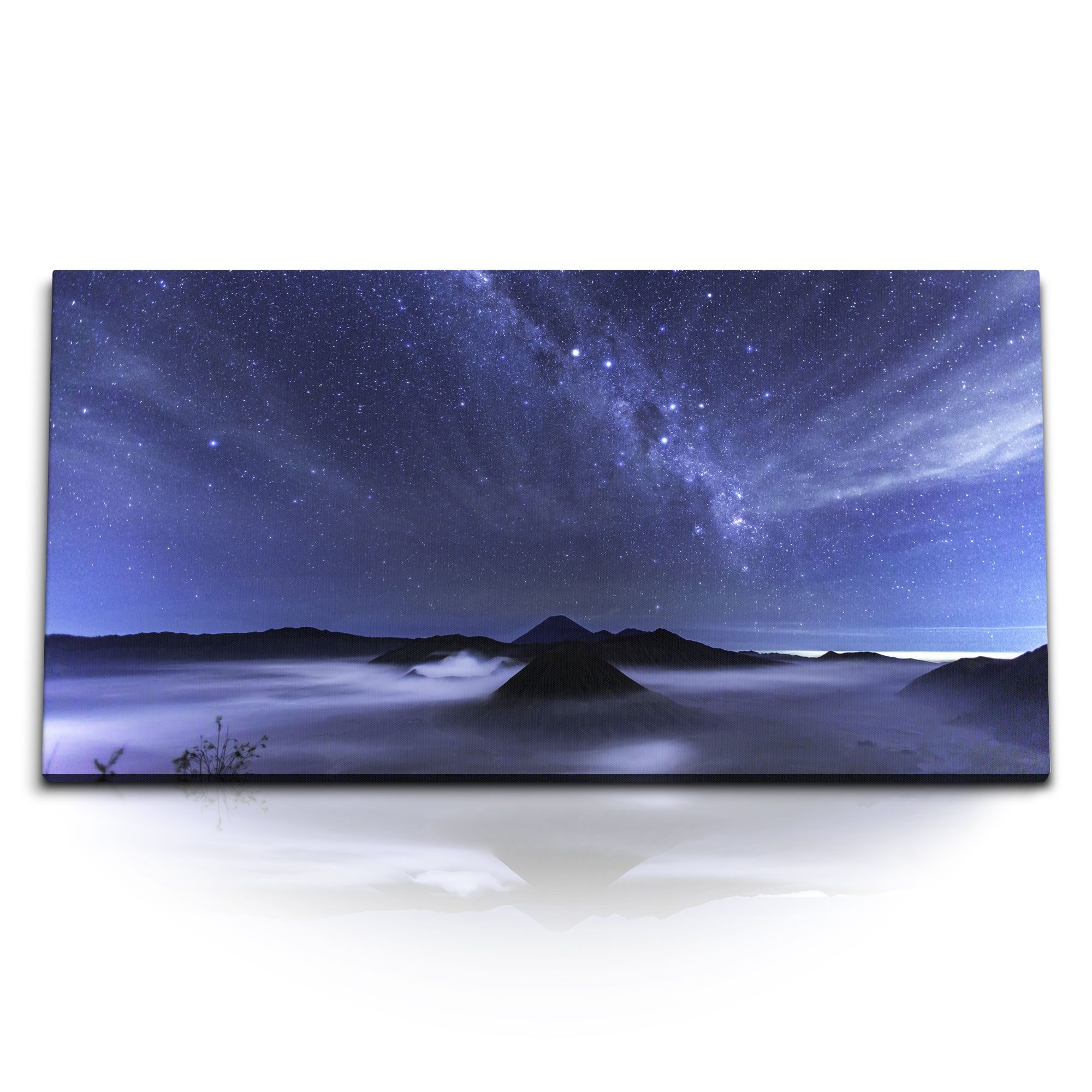 Leinwandbild Kunstdruck Bilder 120x60cm Astrofotografie Sterne Milchstraße Nachthim