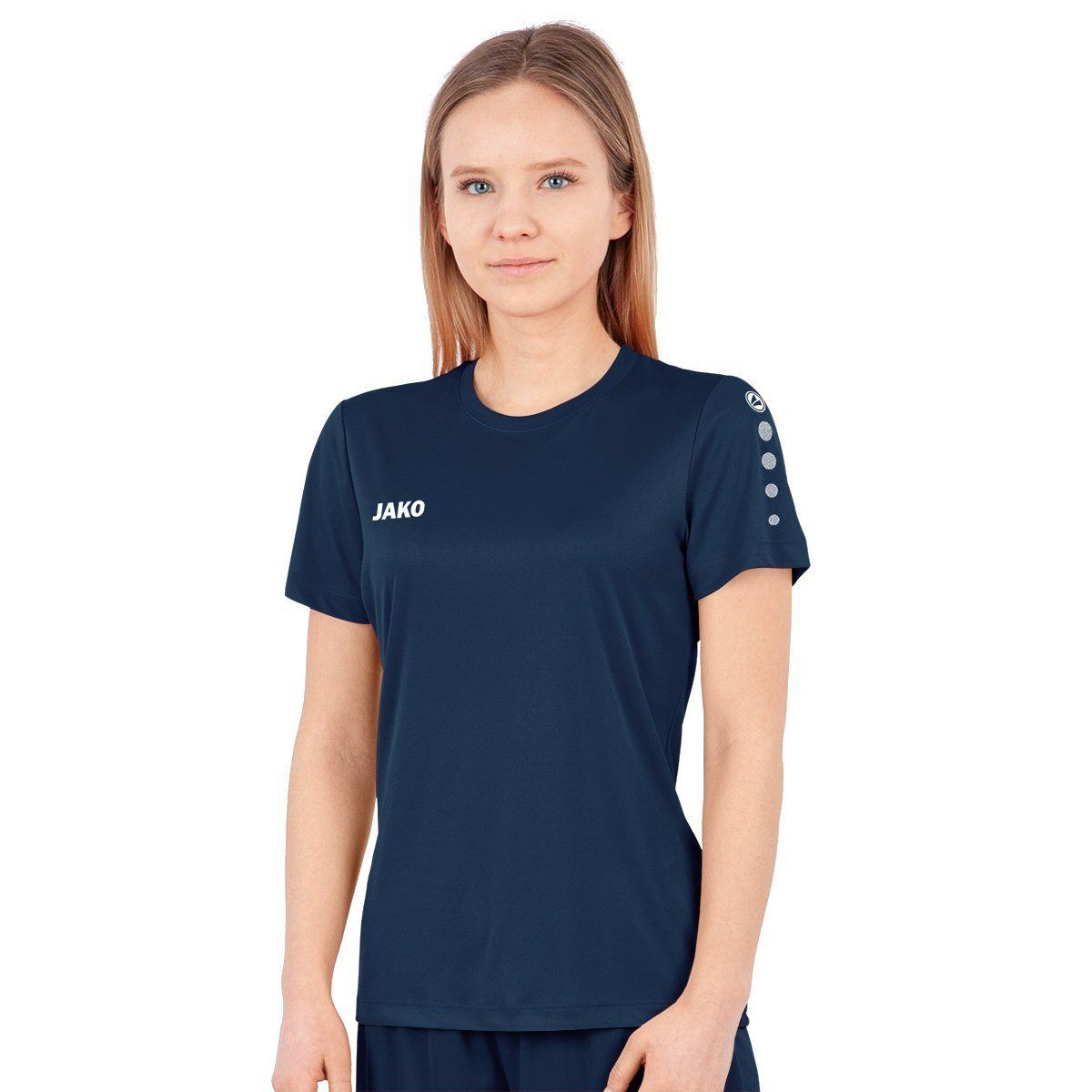 T-Shirt Sport-Shirt Trikot Team Kurzarm (100% Polyester) navyblau Damen