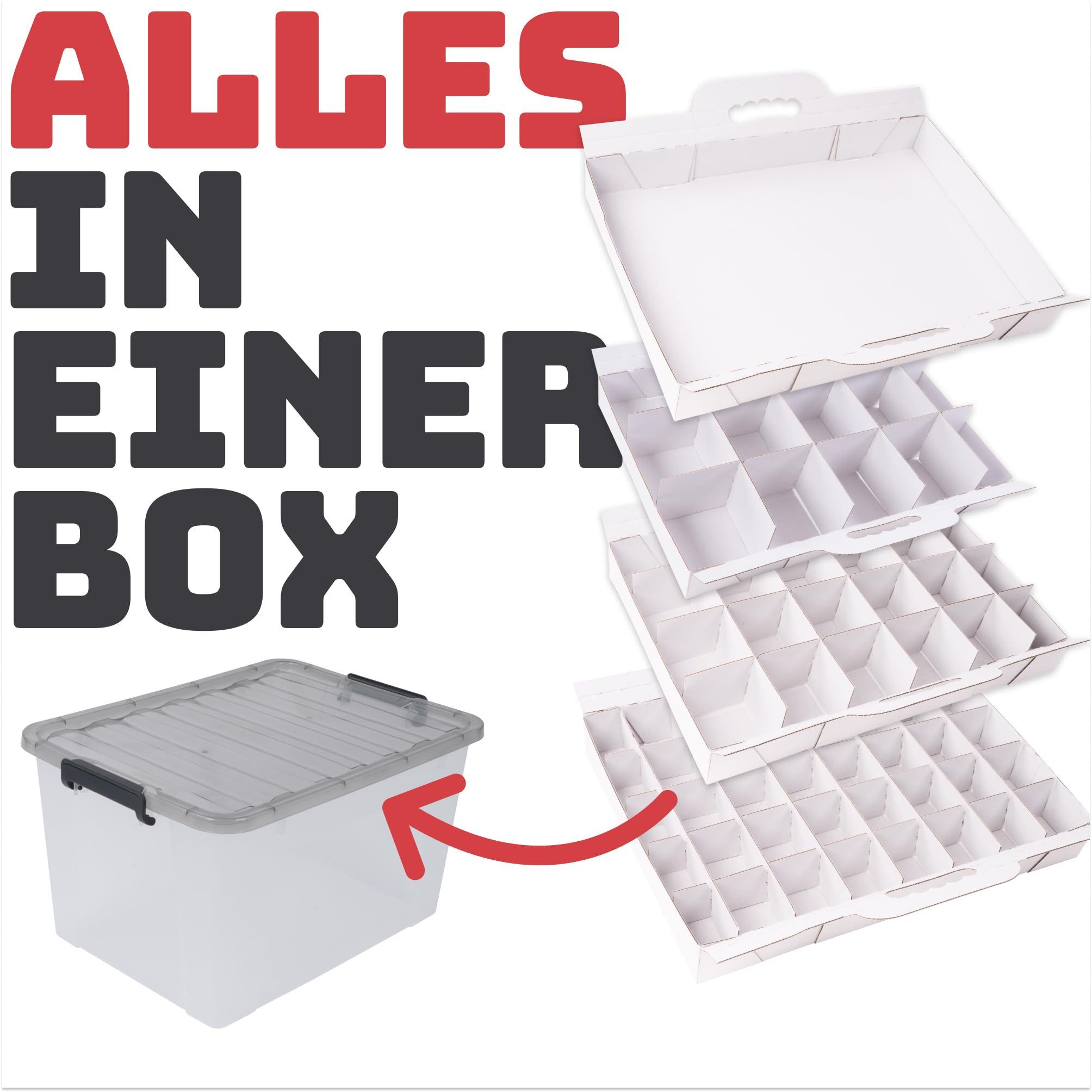 Stackmeister Aufbewahrungsbox Aufbewahrungsbox Mit Deckel Für Weihnachtsdek günstig online kaufen