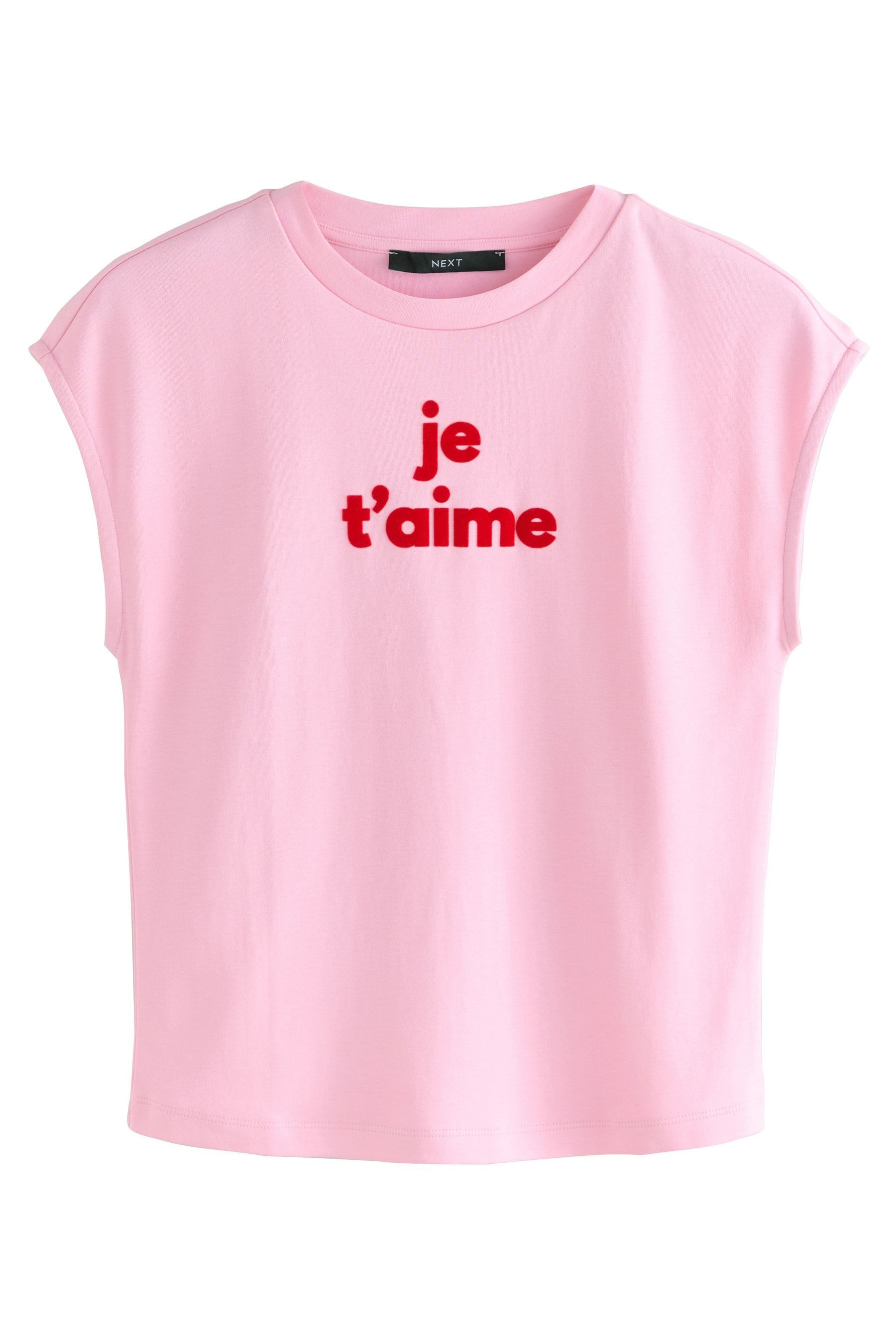 T-Shirt Körpernahes T-Shirt mit Rundhalsausschnitt