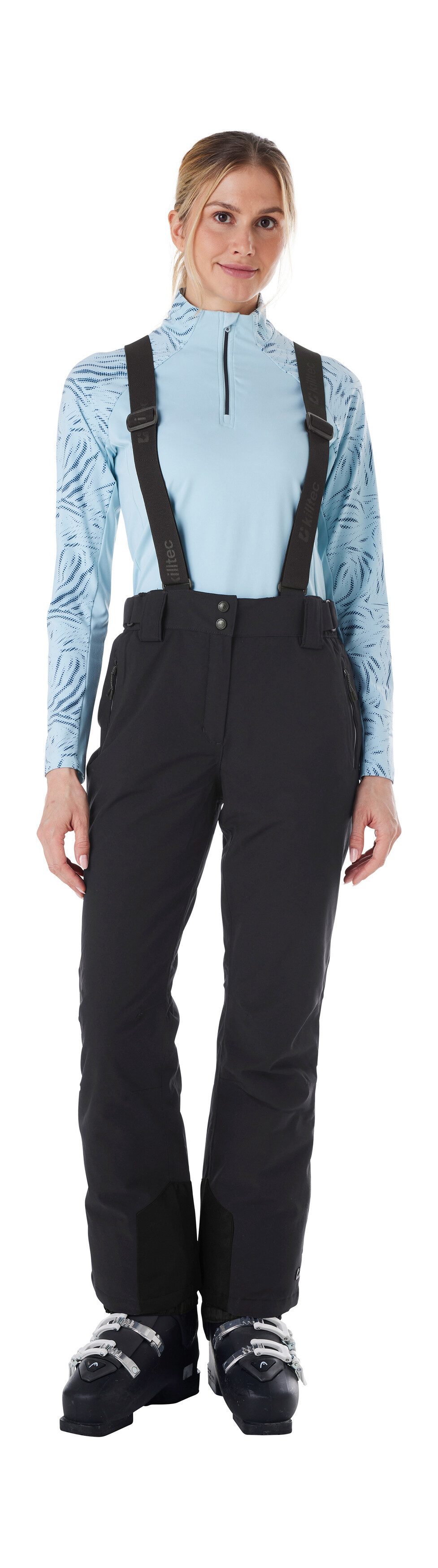 Killtec Skihose KSW 249 WMN SKI PNTS Wasser- und winddicht, abnehmbare Träger, verstellbare Taille