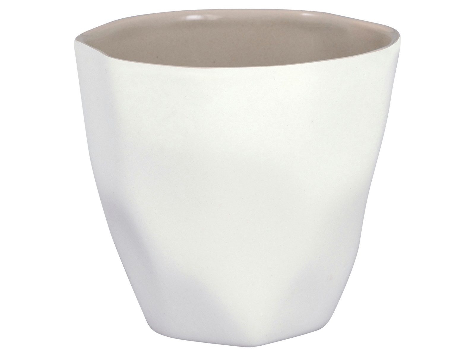 Greengate Becher Elements Latte Cup beige 0,35l, Steingut